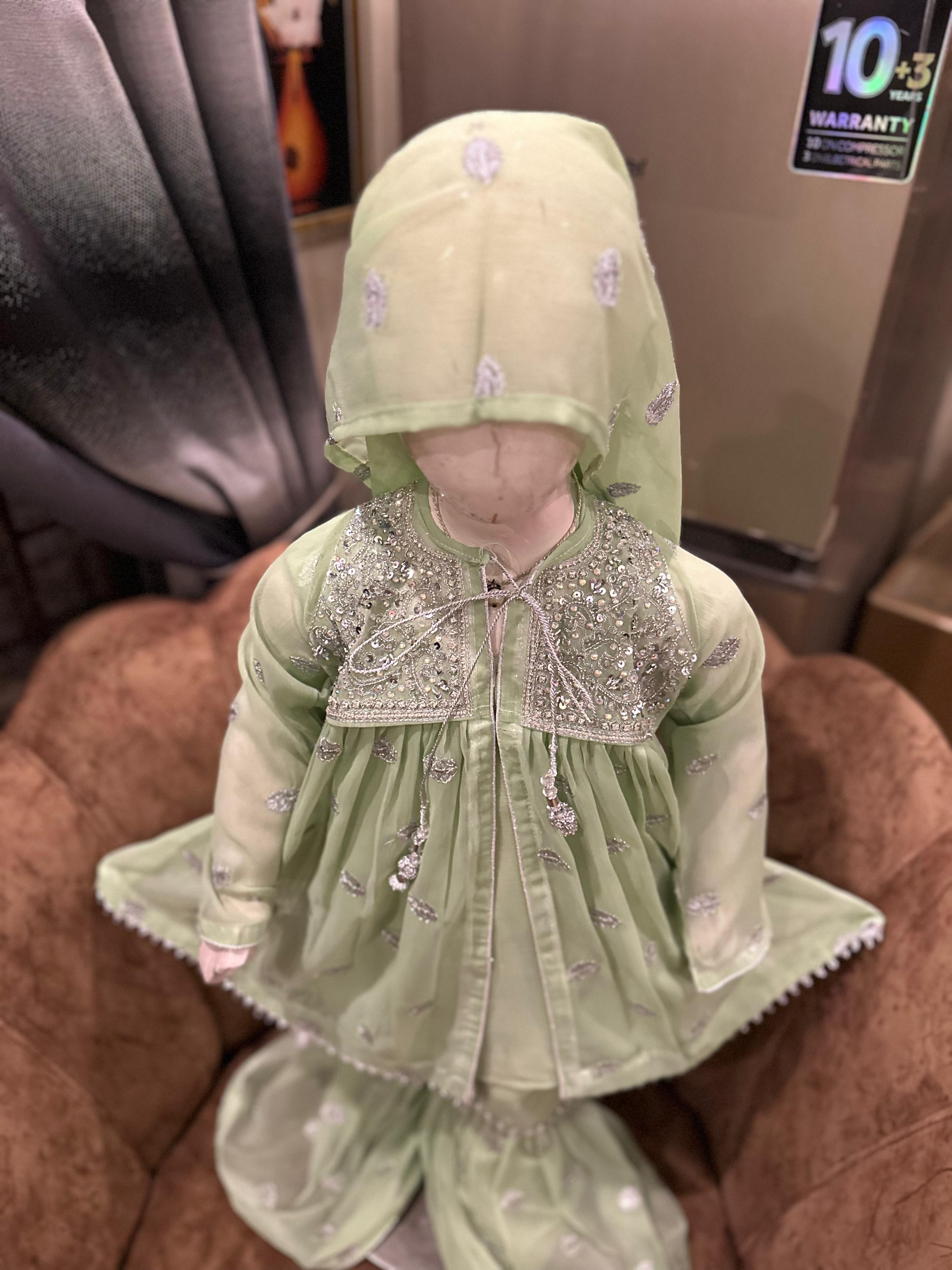 Kid's Chiffon Gharara