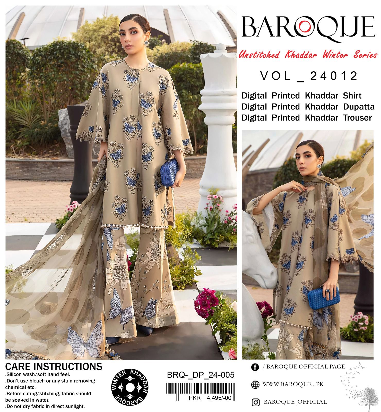 Khaddar dress
