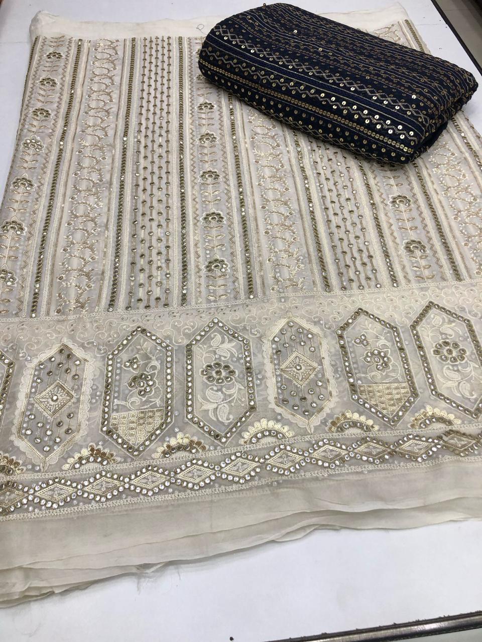 Foil Work PK Pure Chiffon 3pc