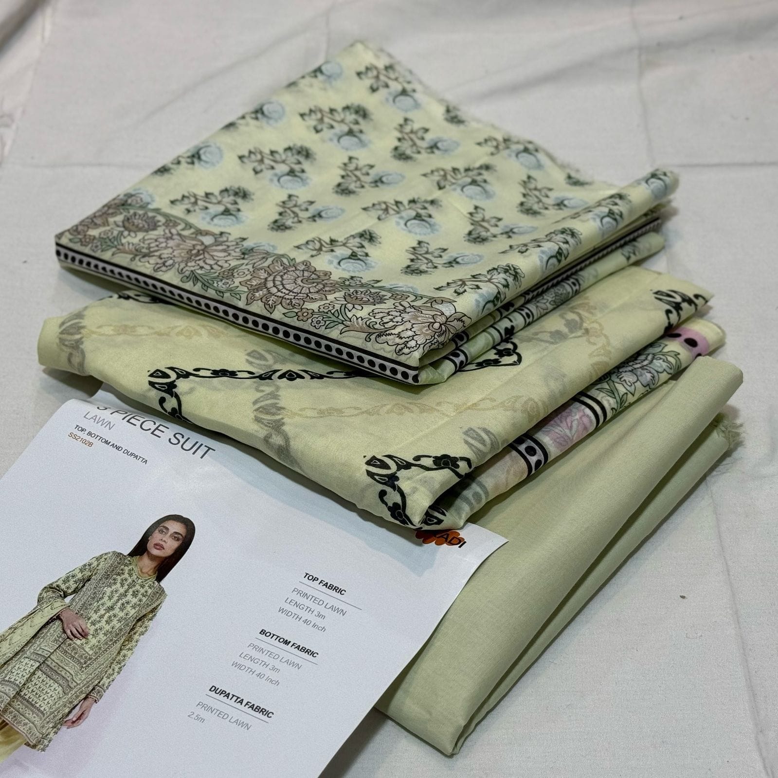 💯 Khaadi Lawn 3pc