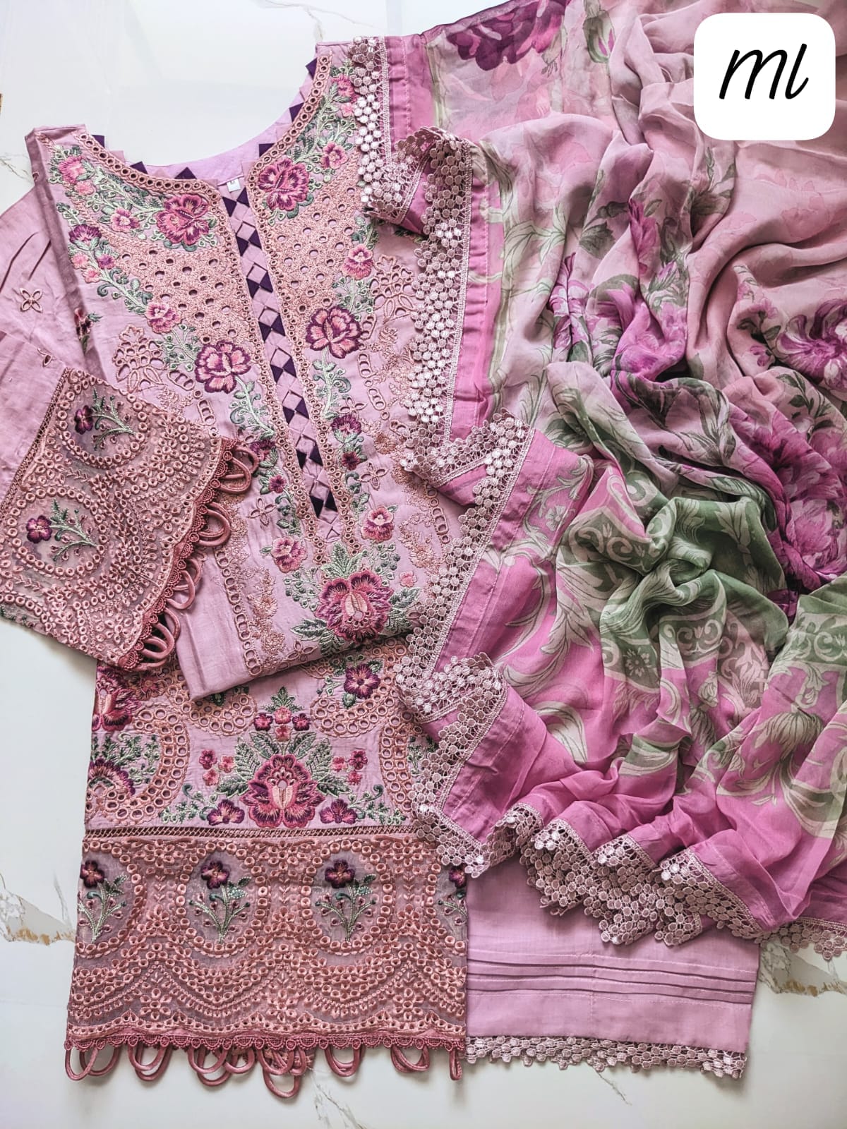 💯 Original Gardenia by Adan Libas Stitch 3pc
