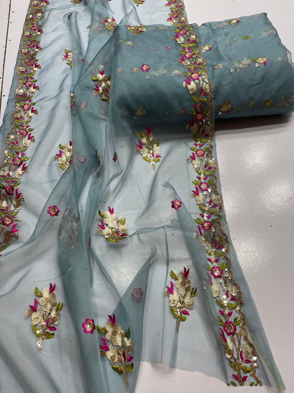 Organza 3pc Unstitch
