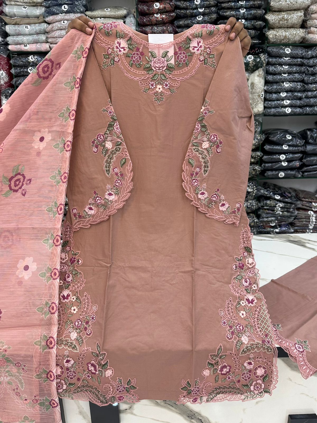Cotton Embroidered 3pc Stitch 11