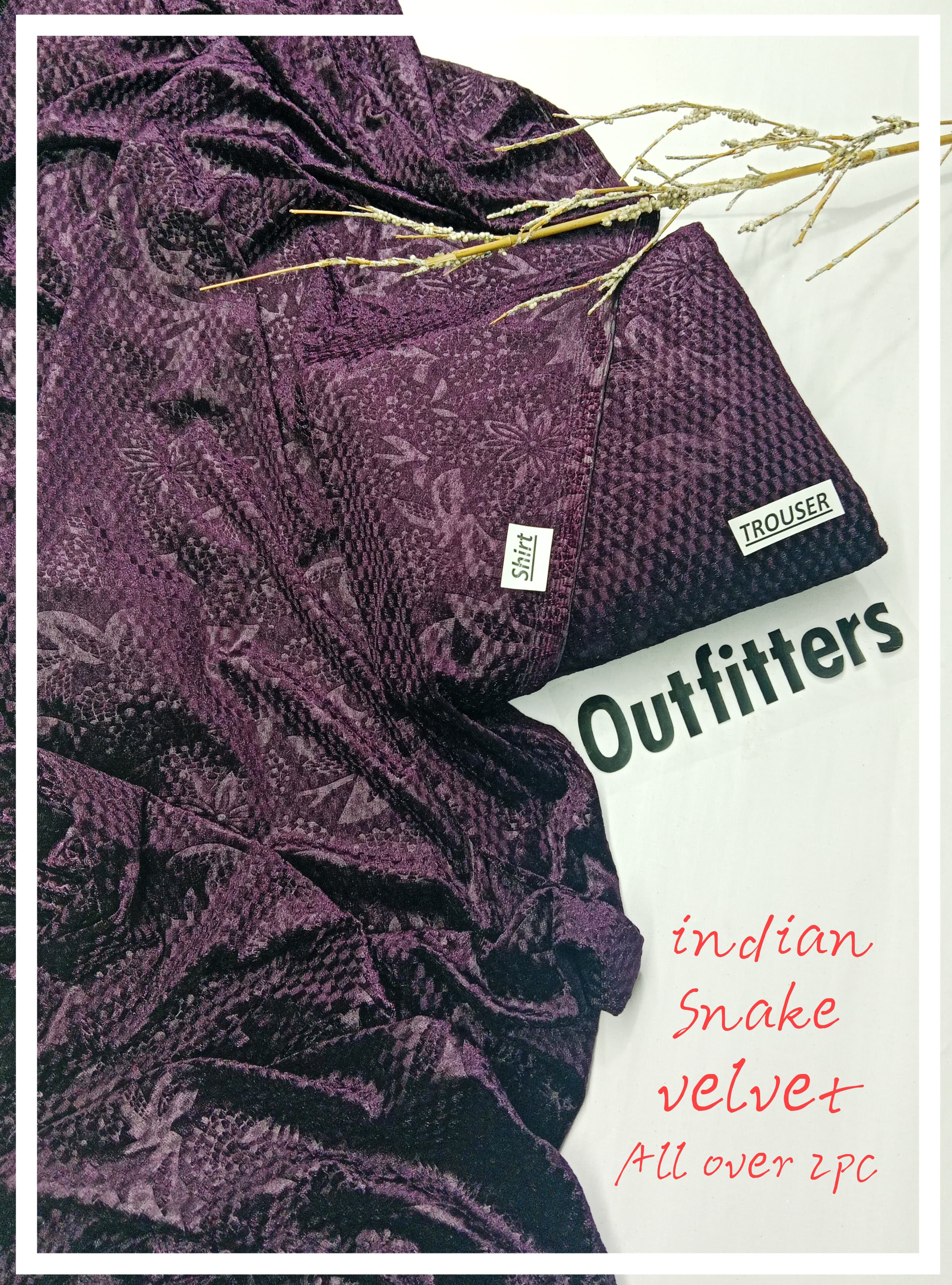 Indian Snake 🐍 Velvet 2pc