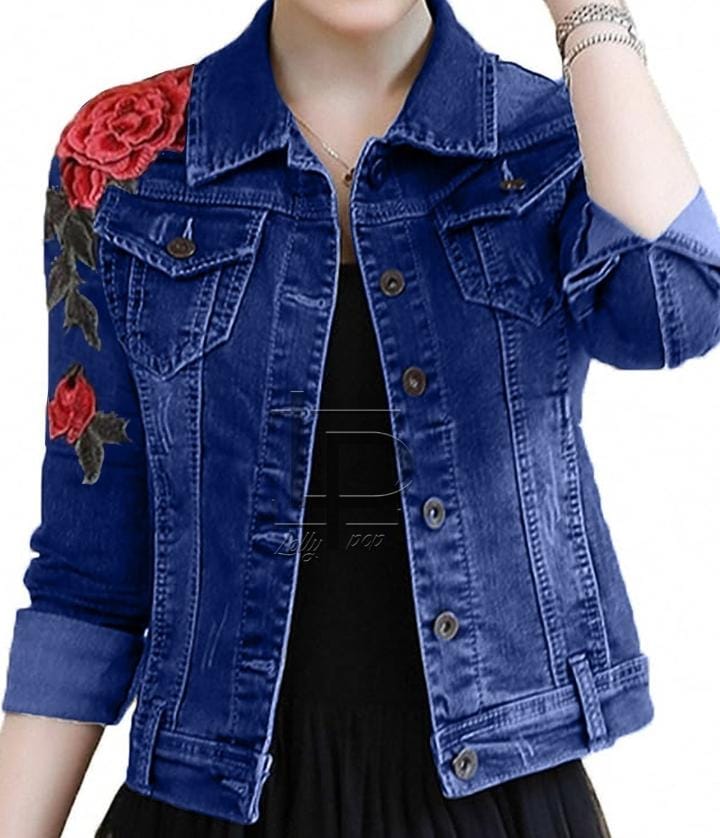 Denim Flowers 🌺 jacket