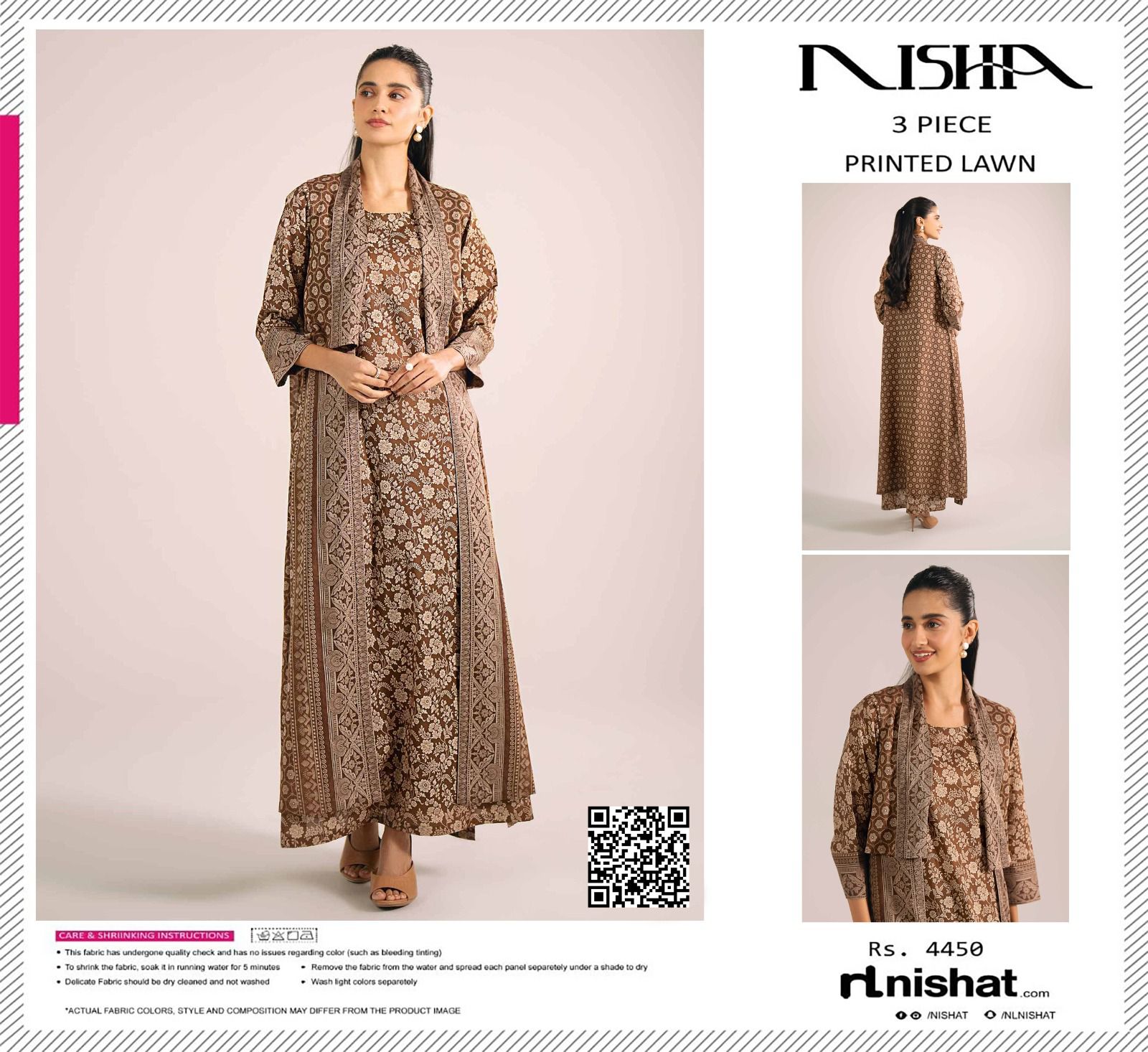 Nishat Lawn 3pc