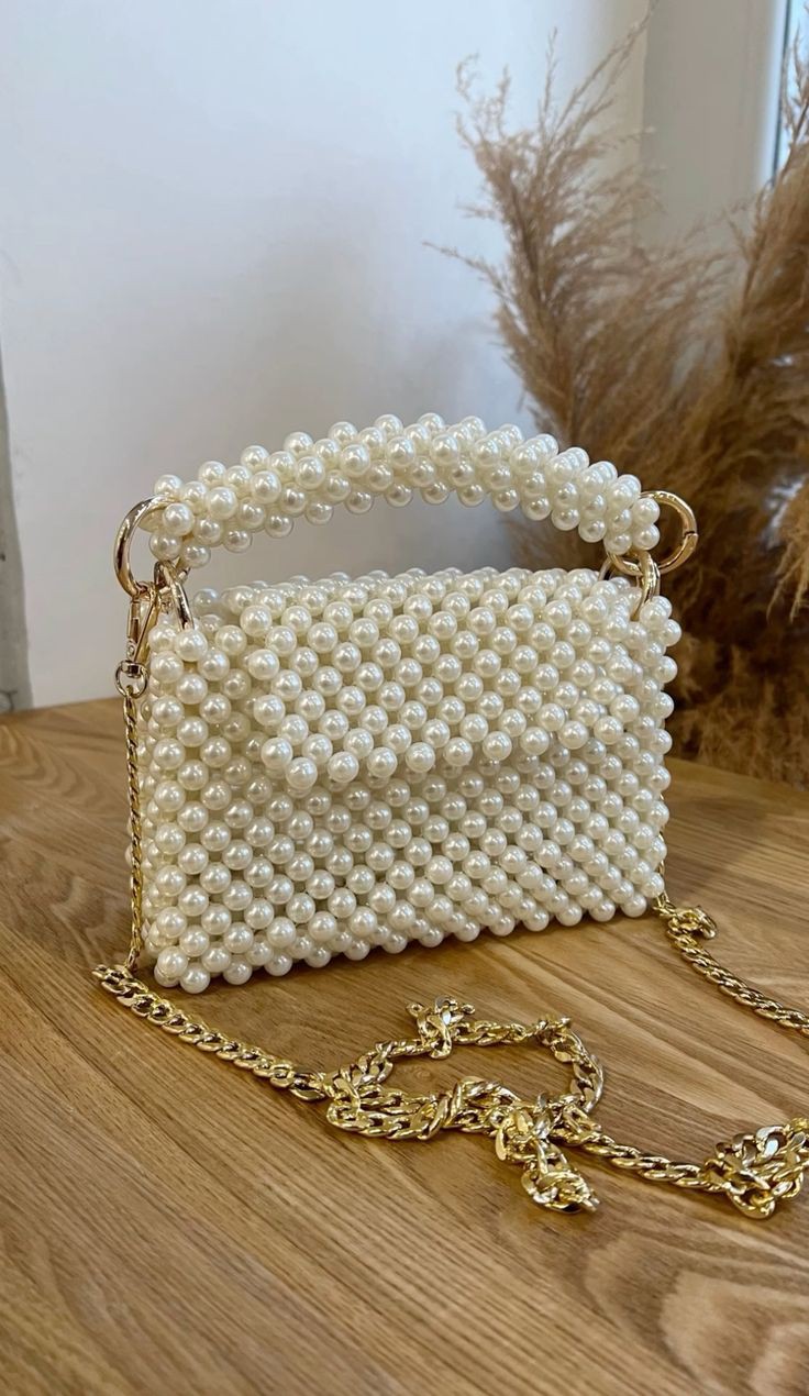 White pearl bag