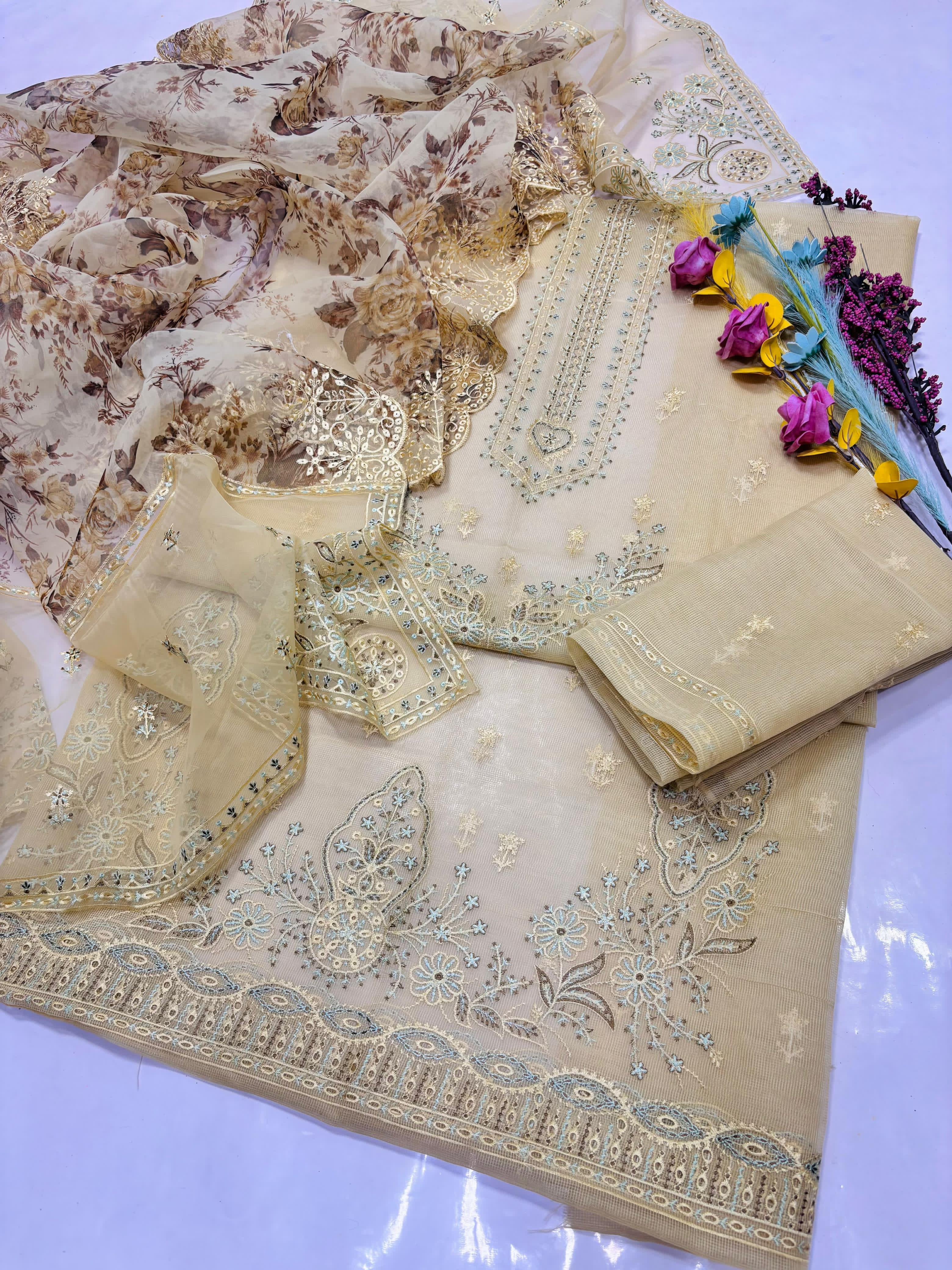 Fancy Party Wear 2pc Unstitch
