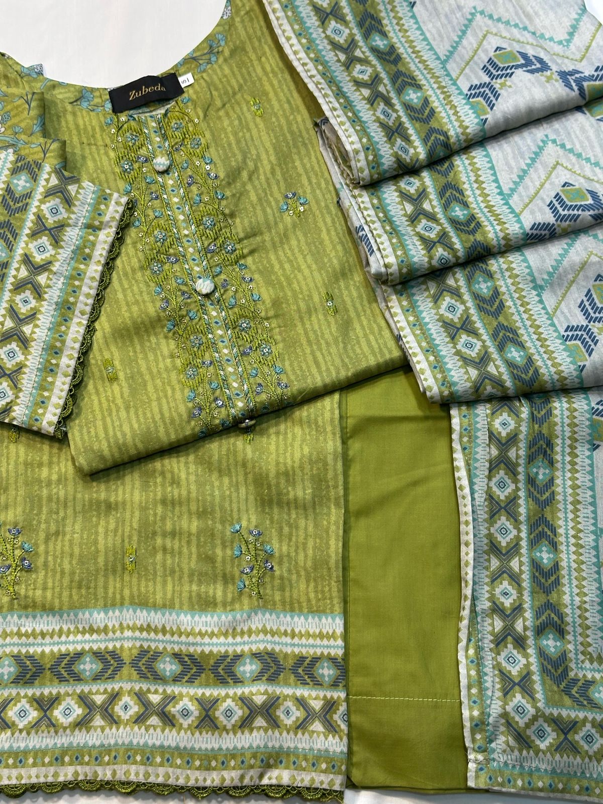 Lawn Embroidered Stitch 3pc 5