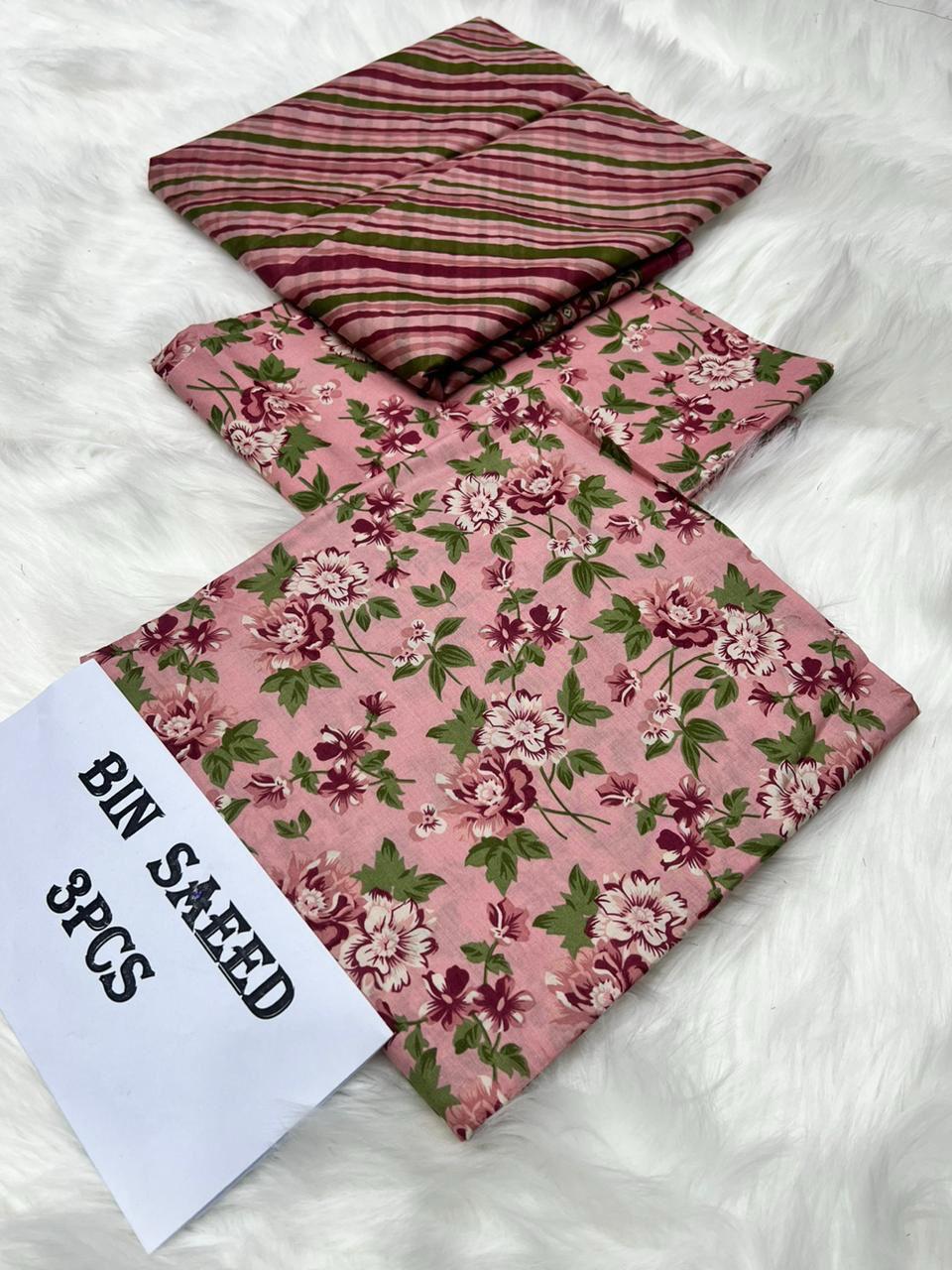 💯 Bin Saeed 3pc Lawn 2