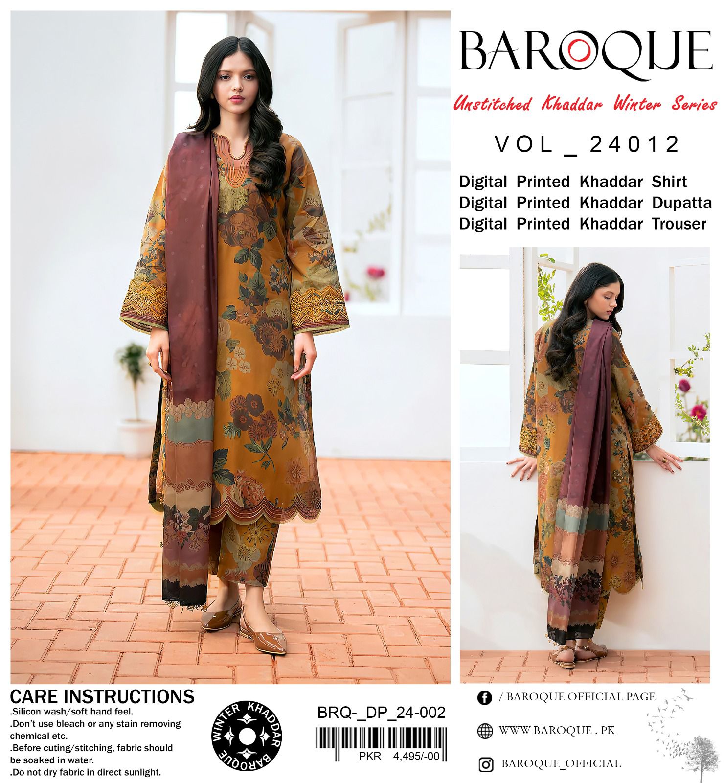 Khaddar dress
