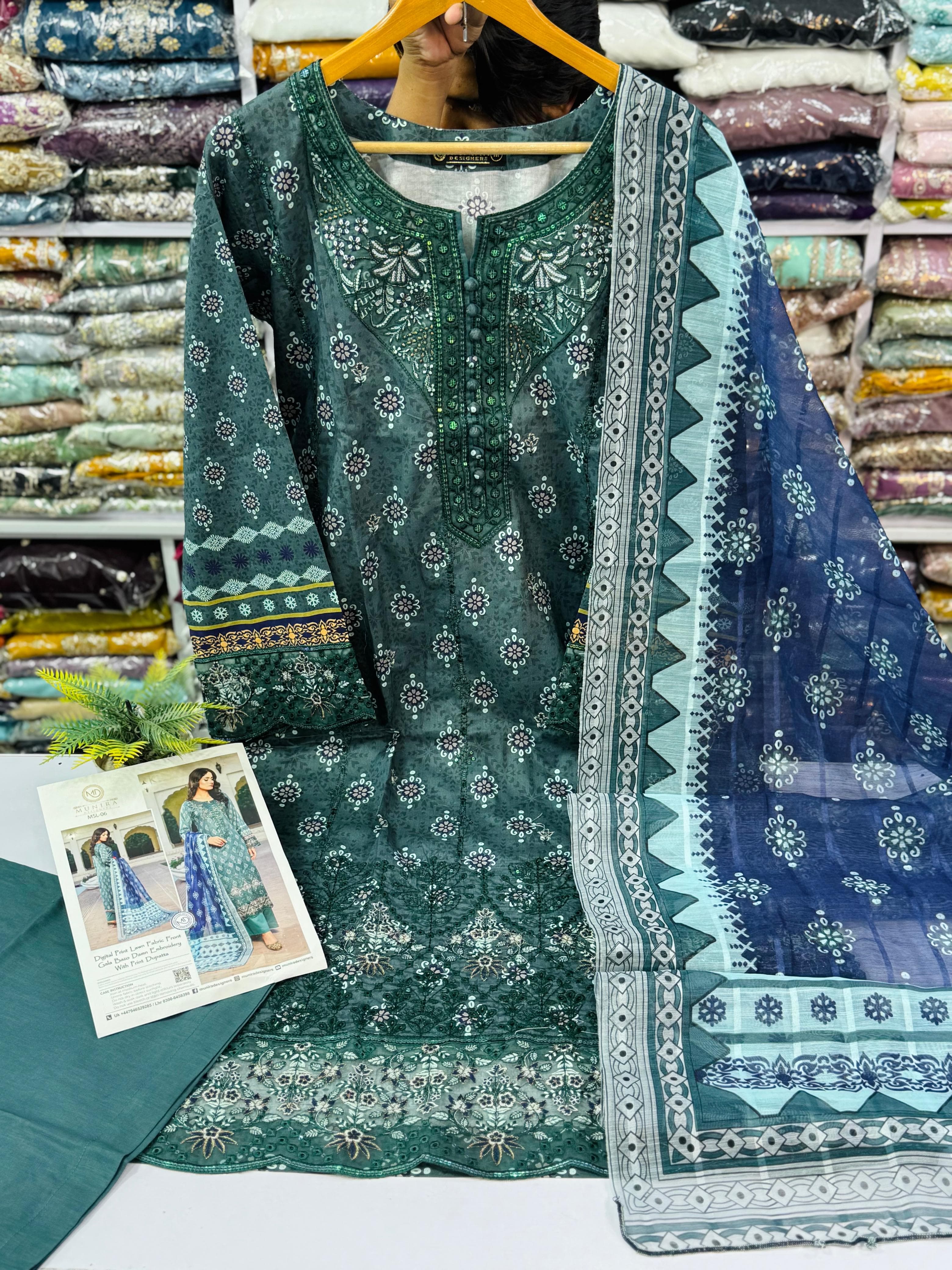 Munira Dresses Stitch 3pc Lawn
