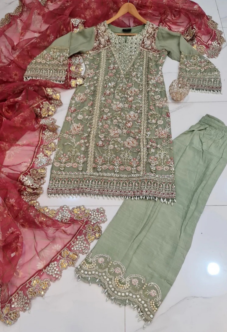 Luxury Organza Pret 3pc
