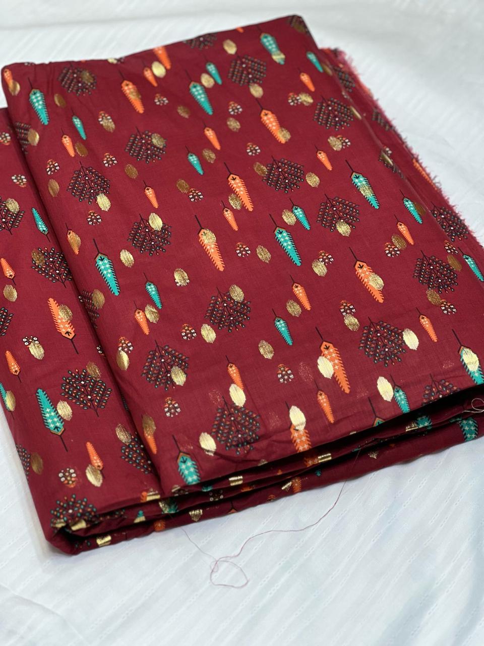 Imported Foil Printed Lawn 2pc 2