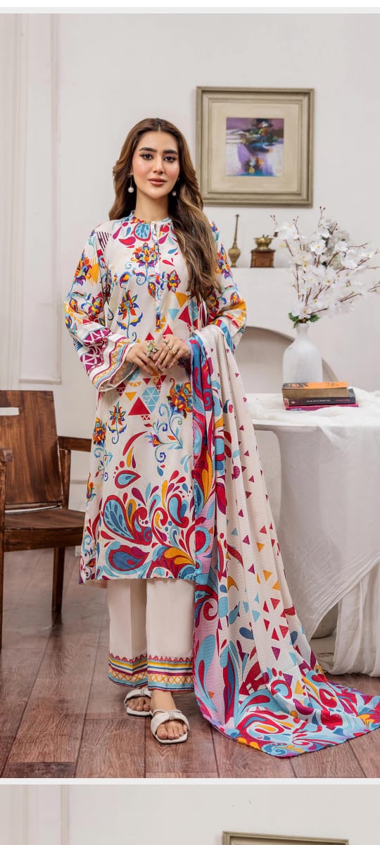 💯 Original Brand Gull Jee Lawn 3pc