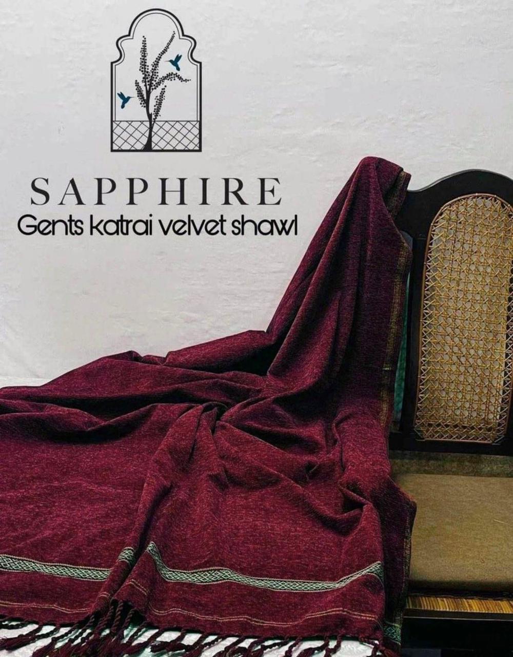 Gents katri velvet shawl