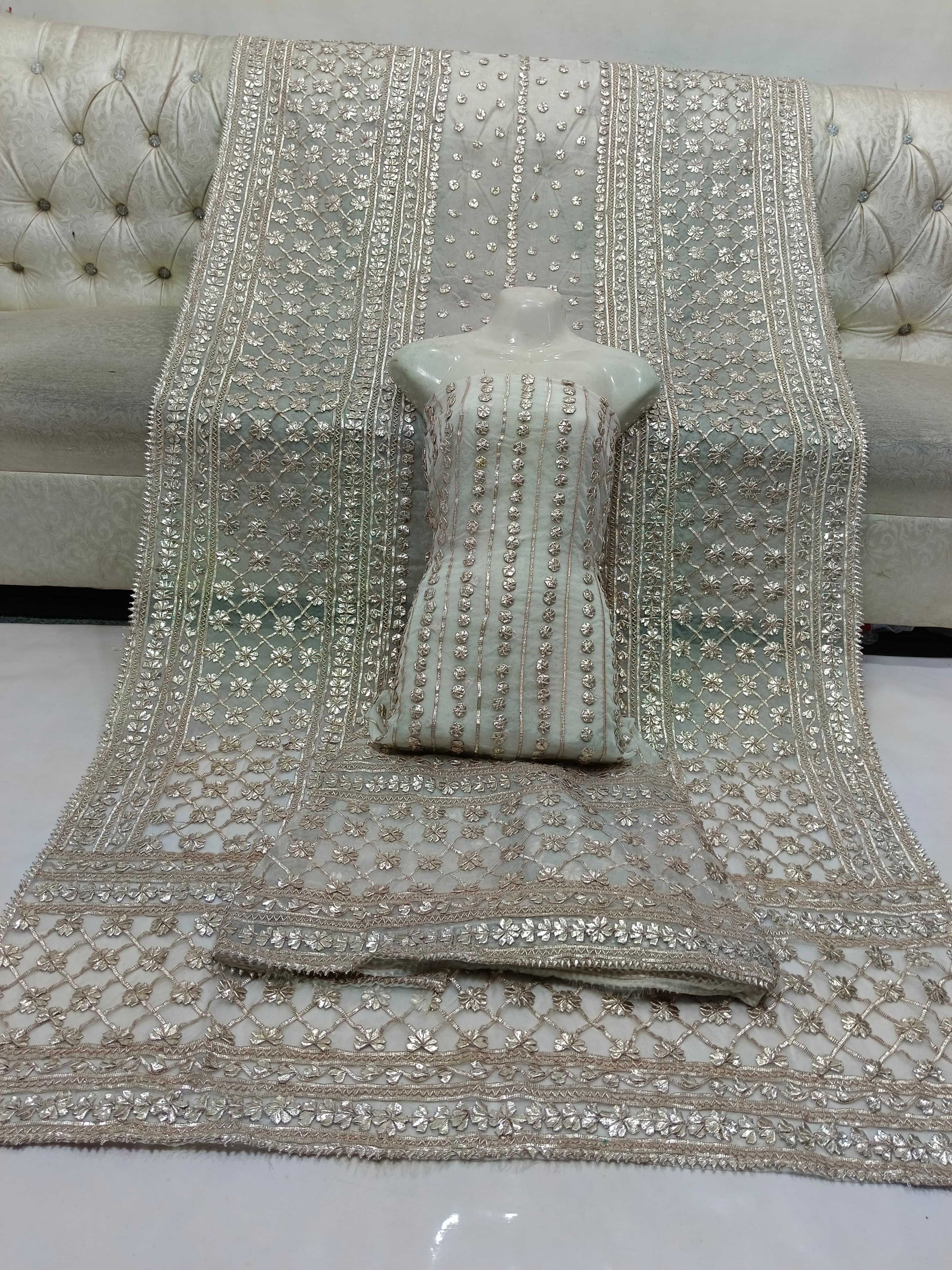 Wedding Gotta Rose Gold Organza 2pc