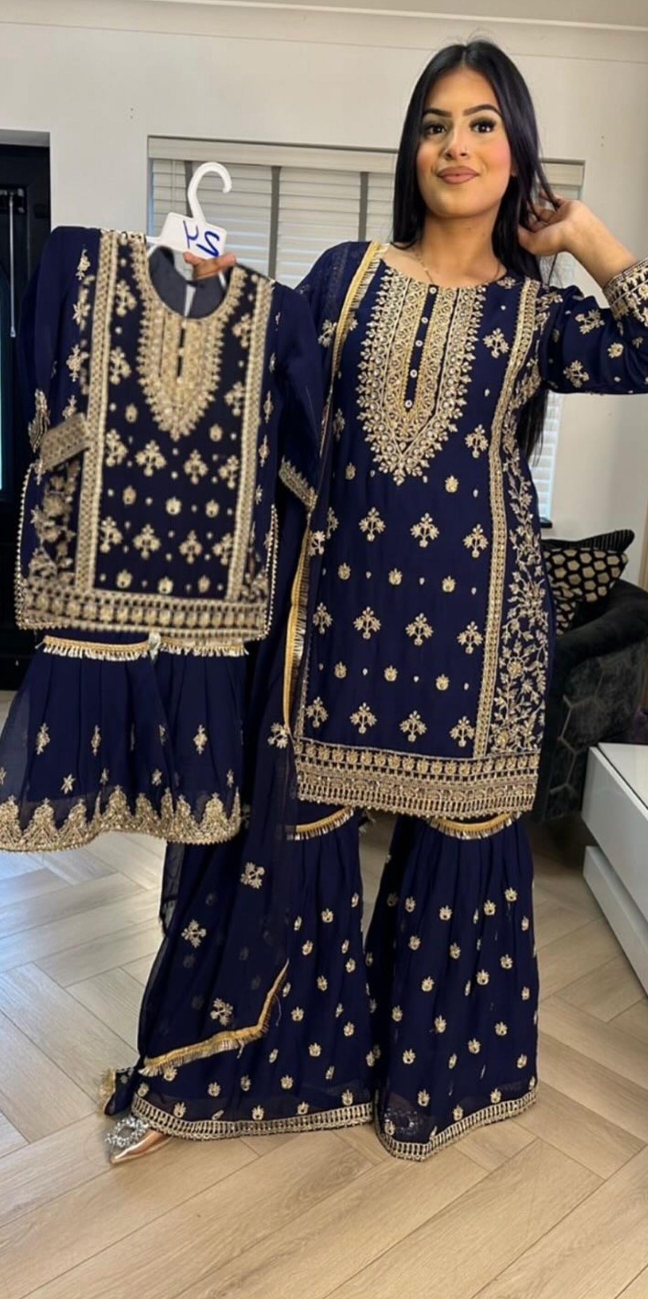 Mother & Daughter Chiffon 3pc Collection 💞