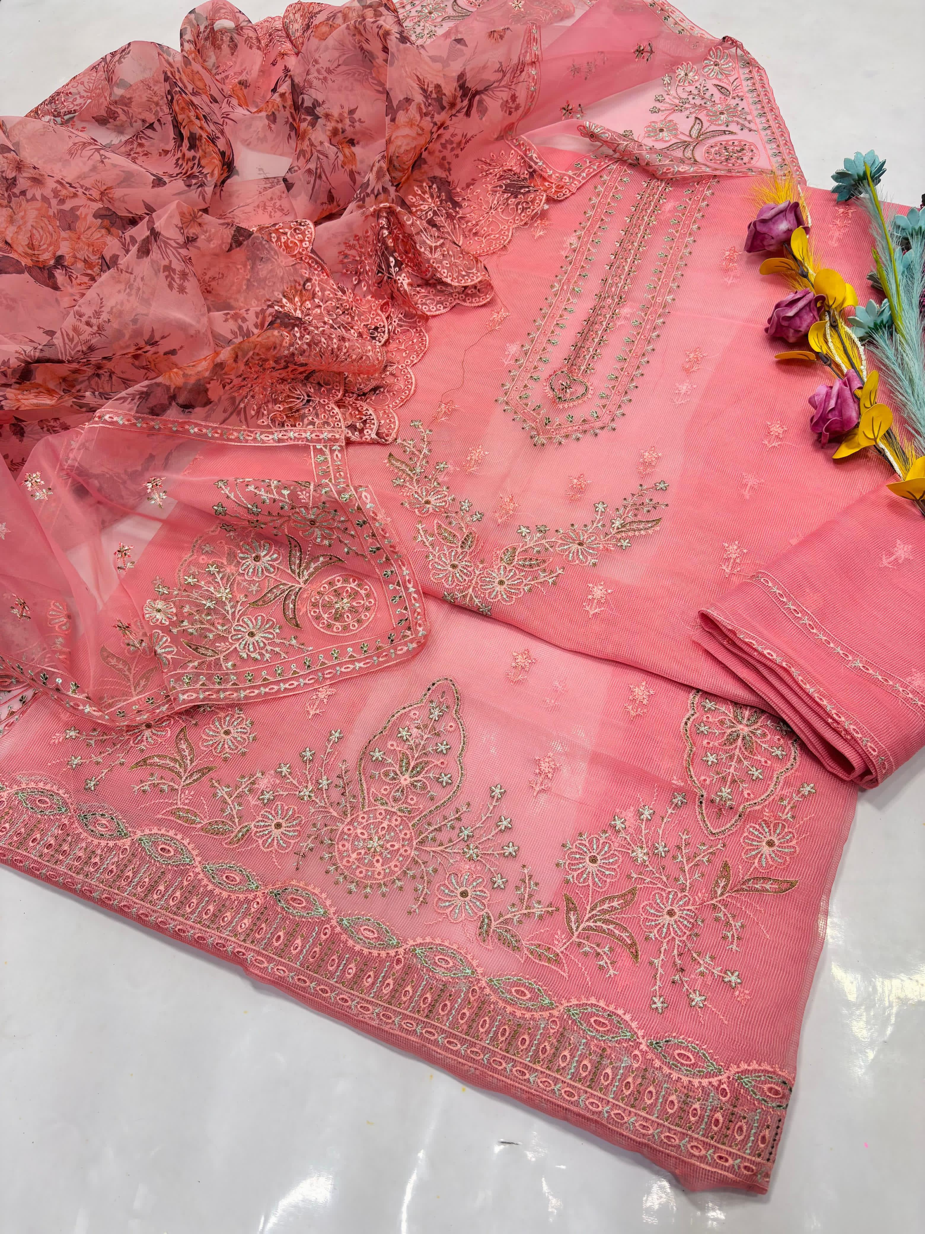 Fancy Party Wear 2pc Unstitch