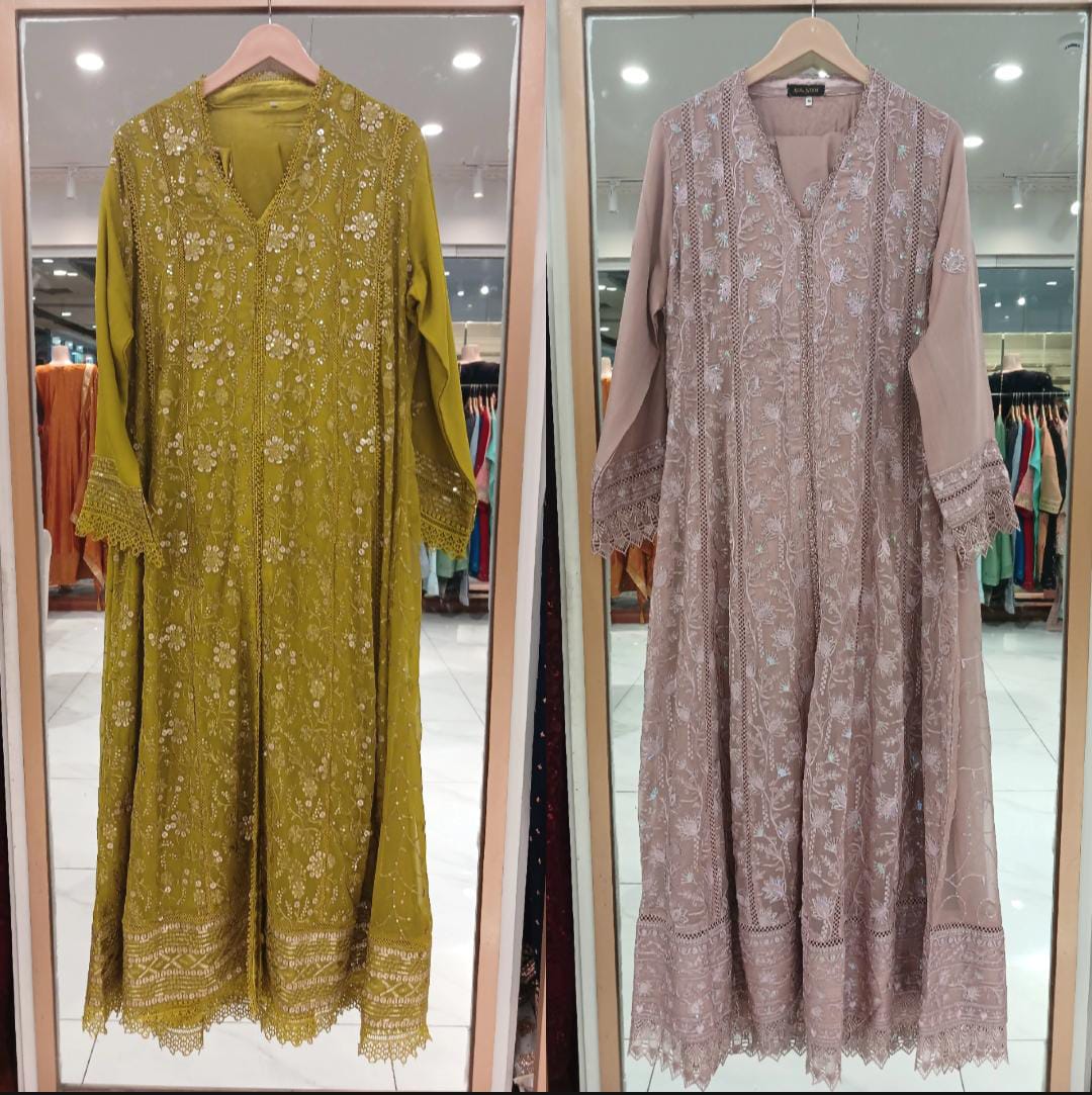 Chiffon Long Gown Stitch
