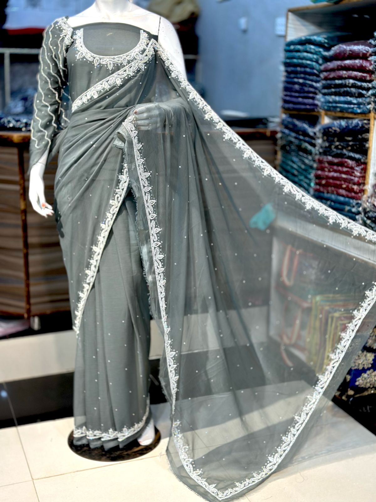 Chiffon Saree Collection 💞 1