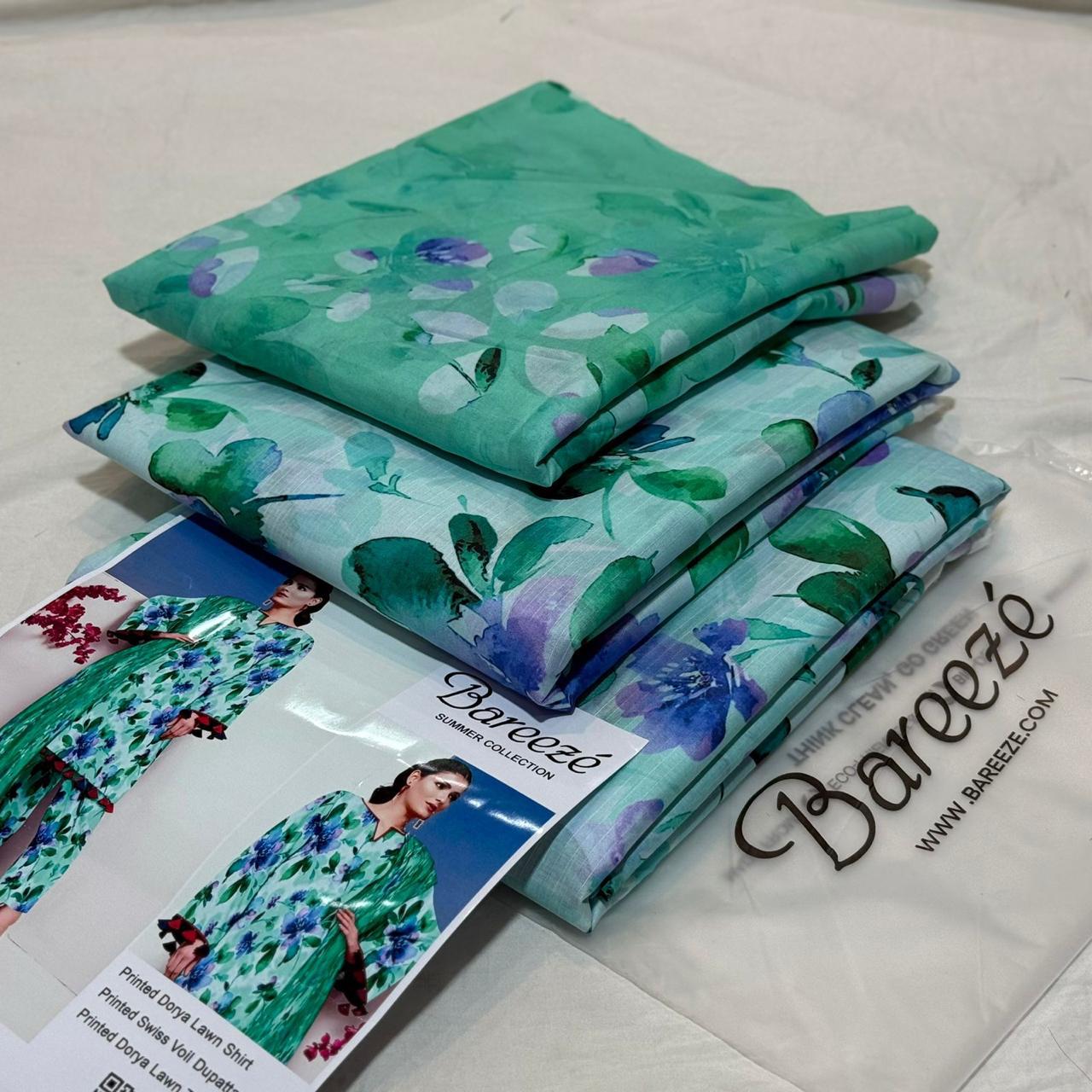 Bareeze Lawn 3pc Original Stock