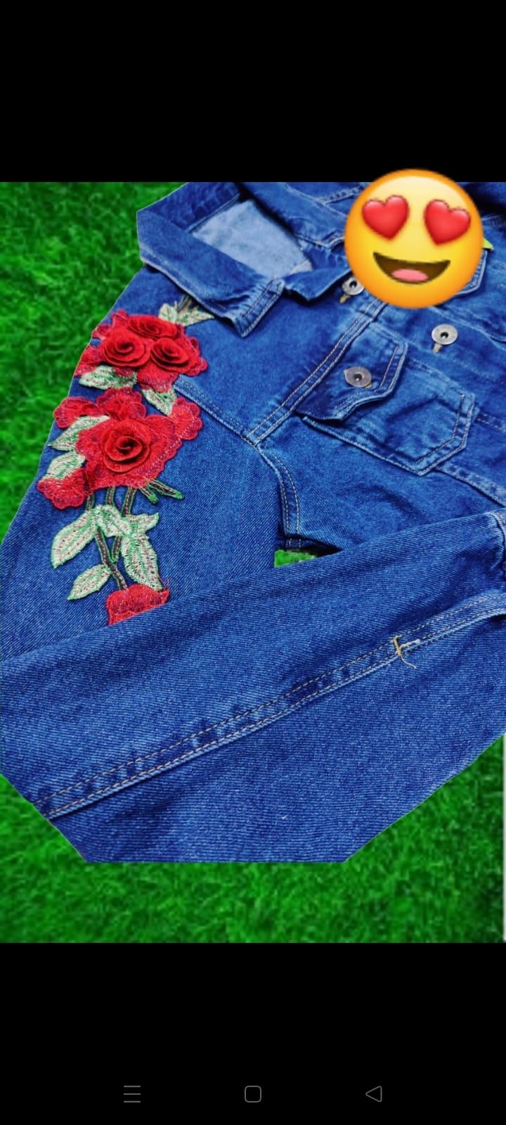 Denim Flowers 🌺 jacket