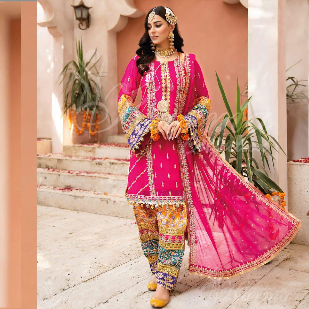 Wedding Collection Chiffon 3pc Stitch