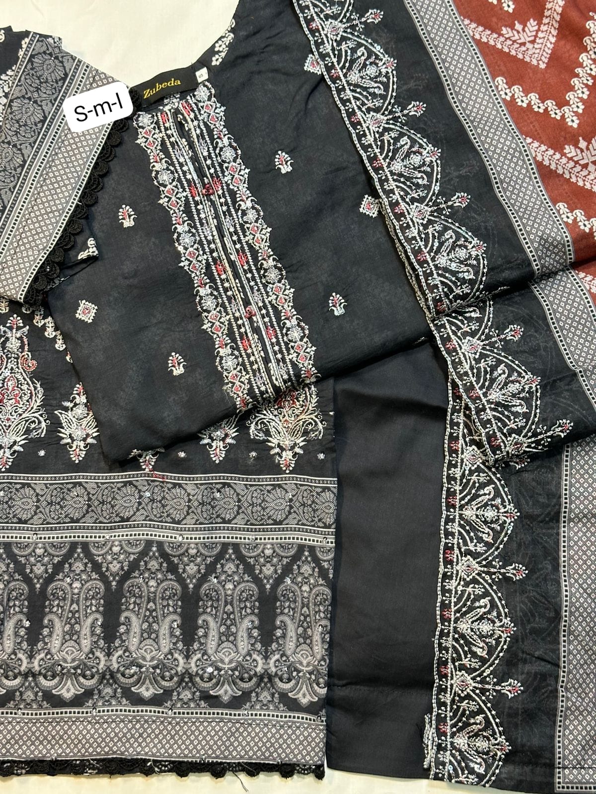 Lawn Embroidered Stitch 3pc 6