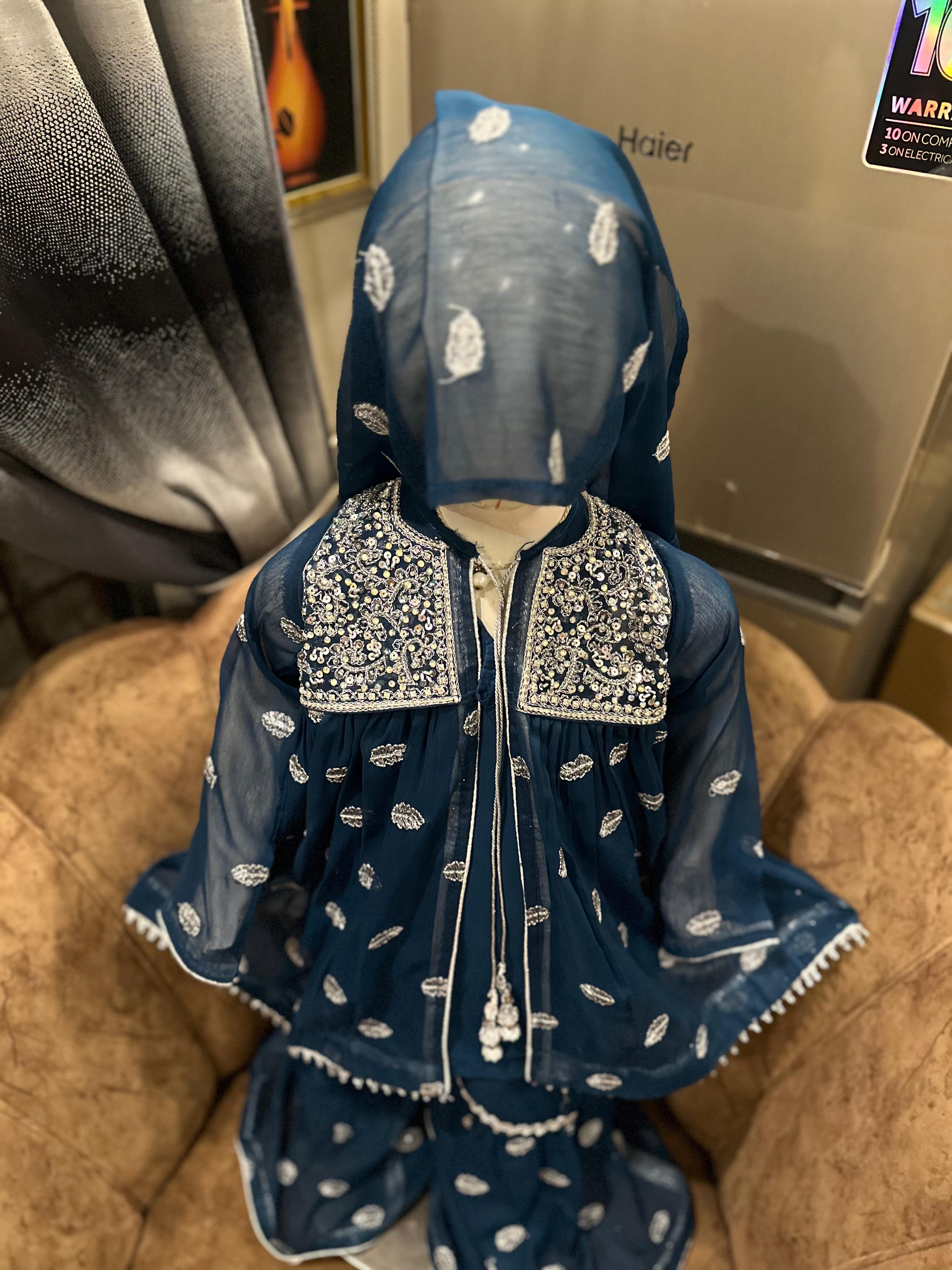 Kid's Chiffon Gharara