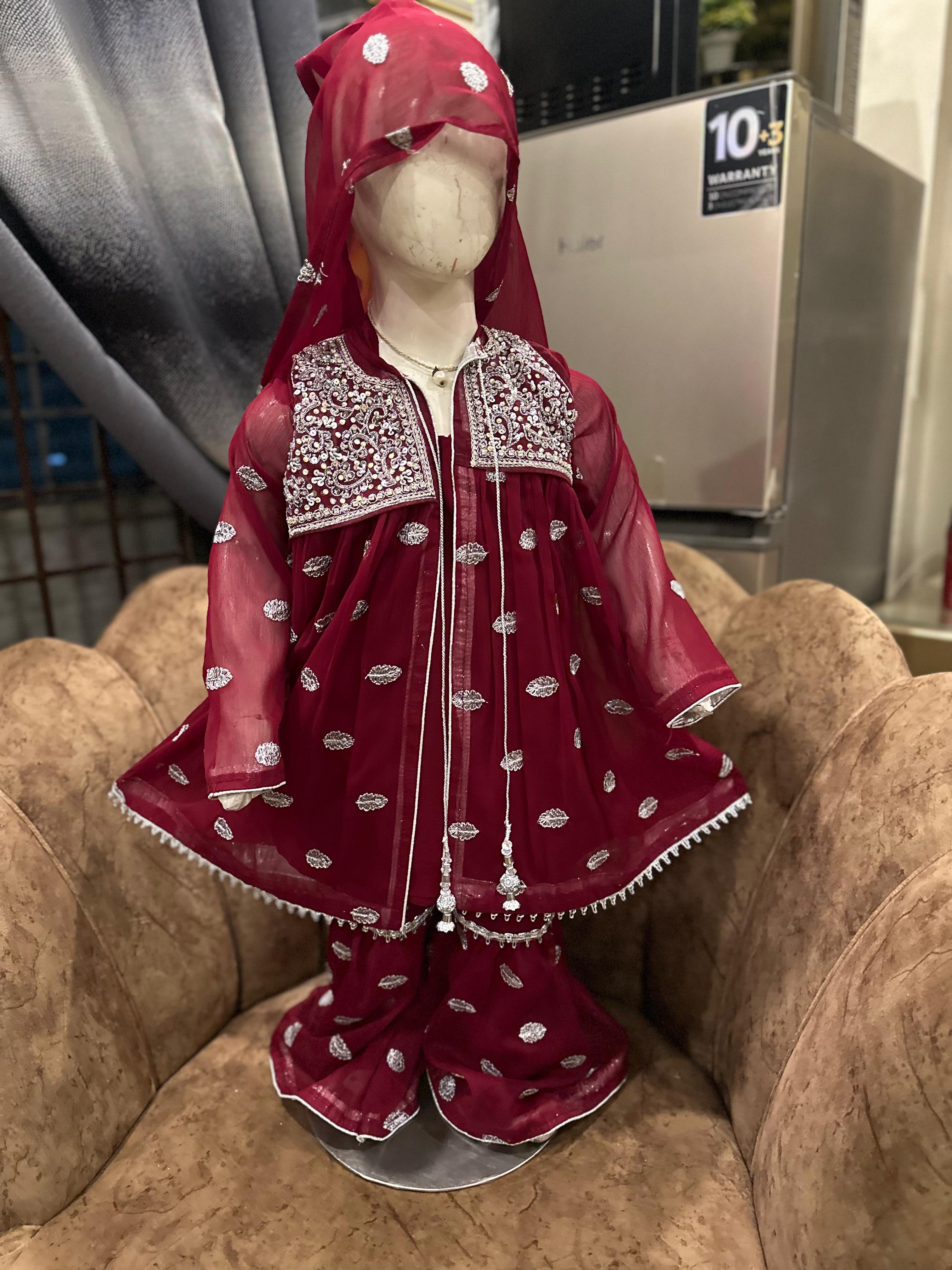 Kid's Chiffon Gharara