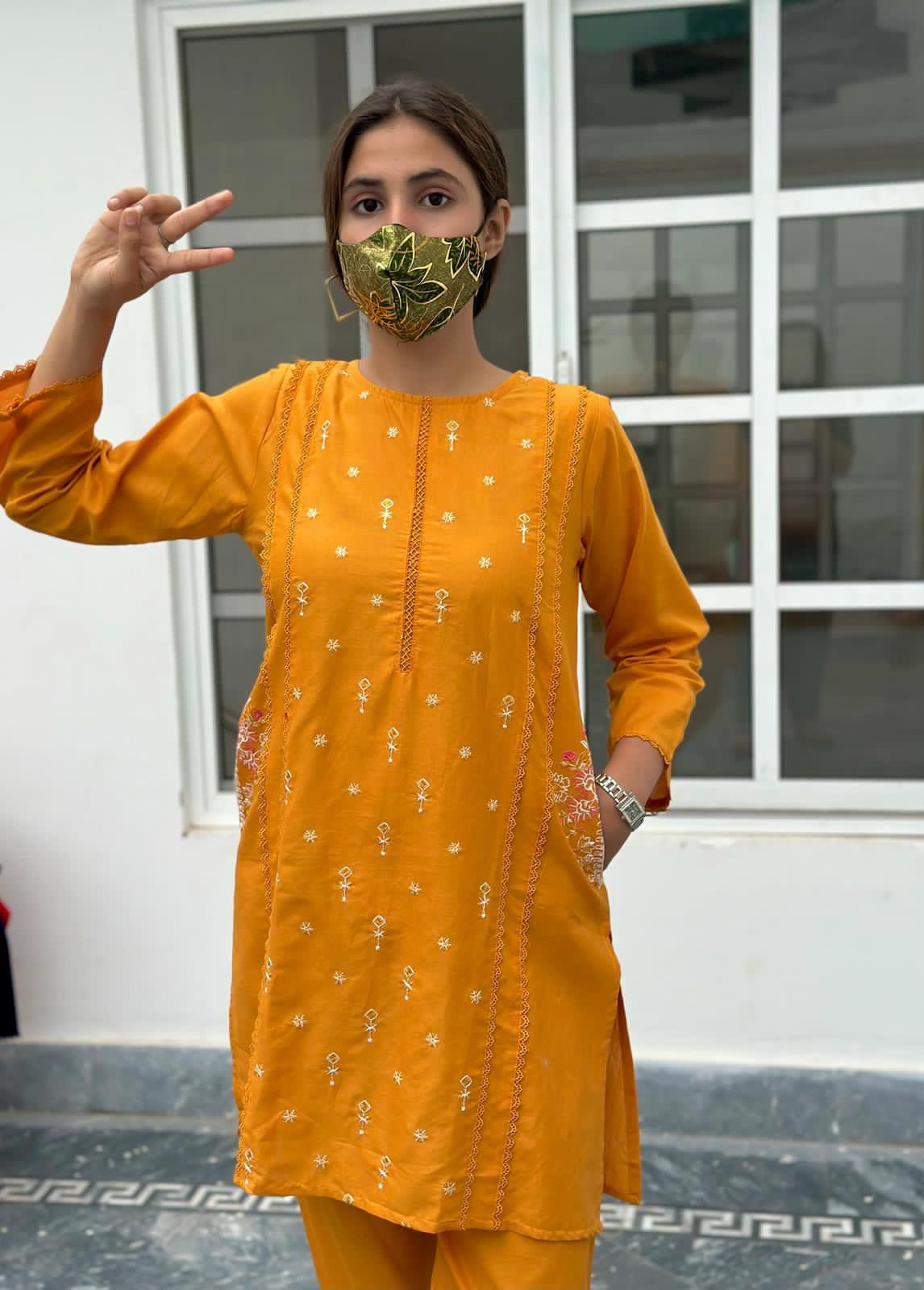 2 PC stitched dress