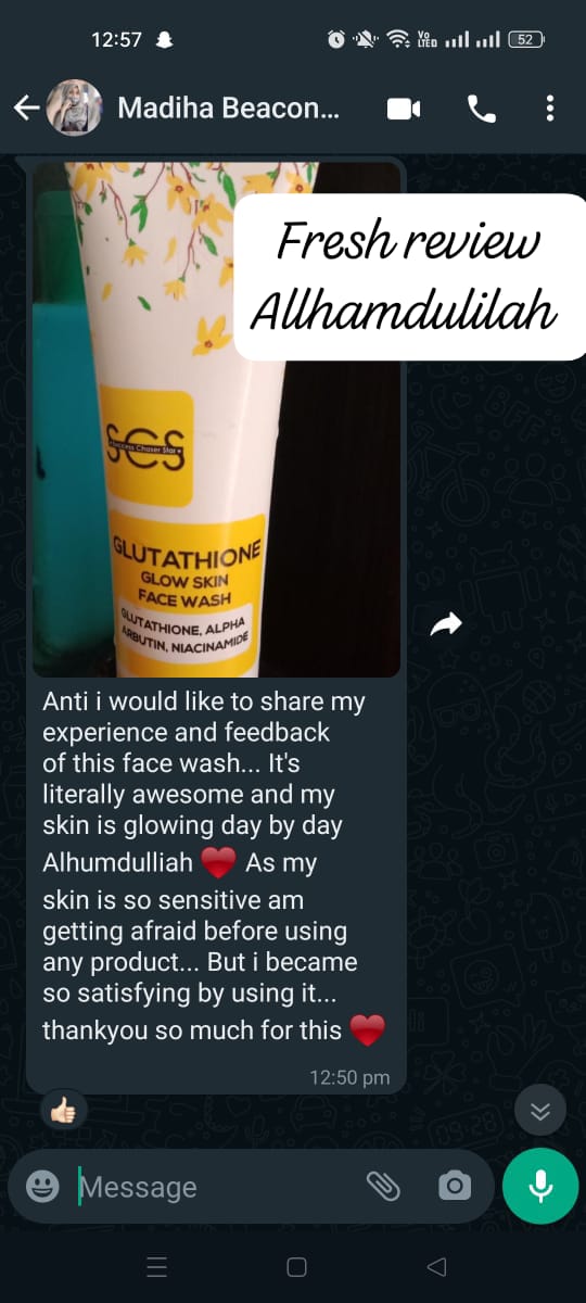 Glow skin face wash