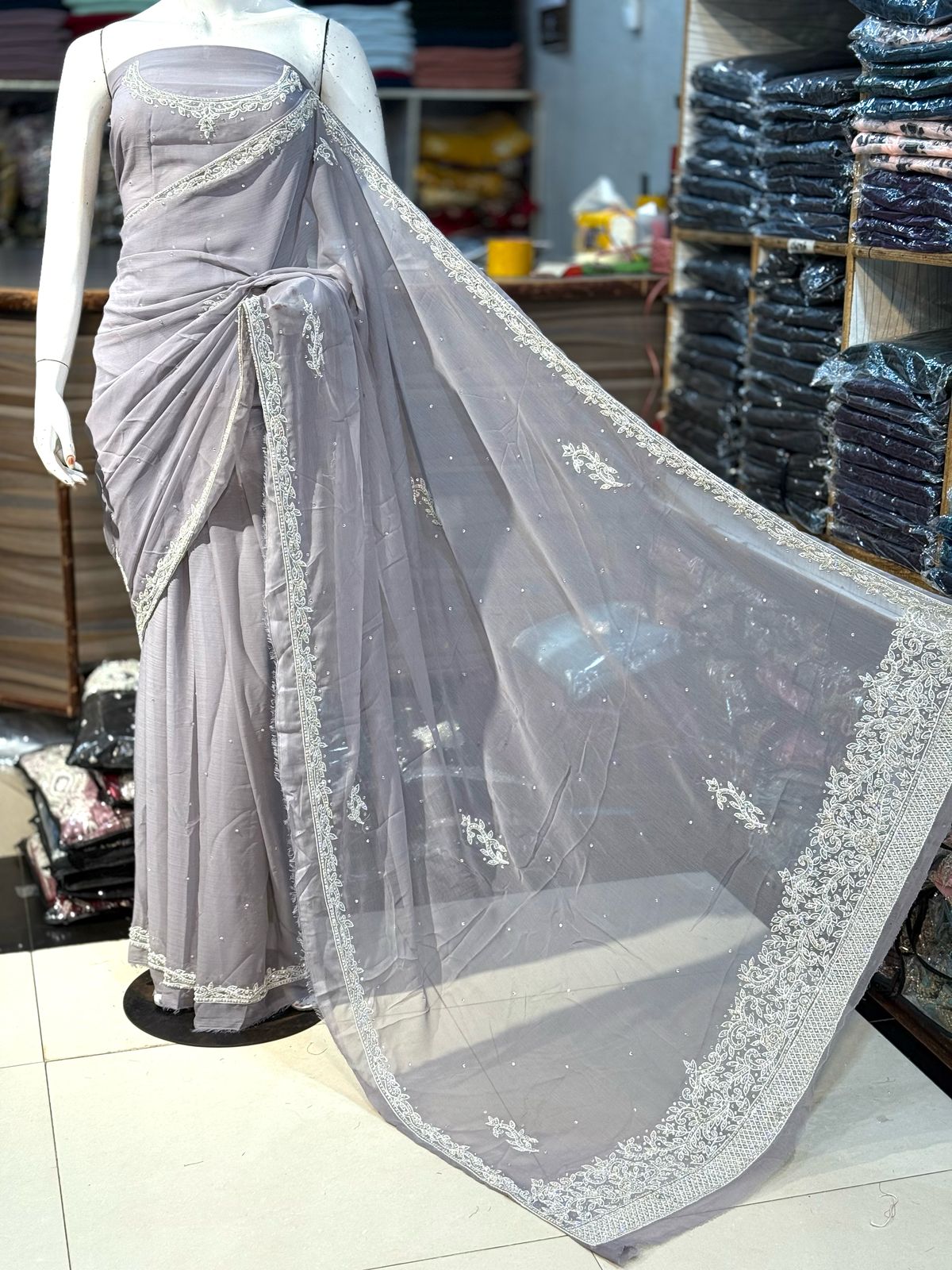 Chiffon Saree Collection 💞