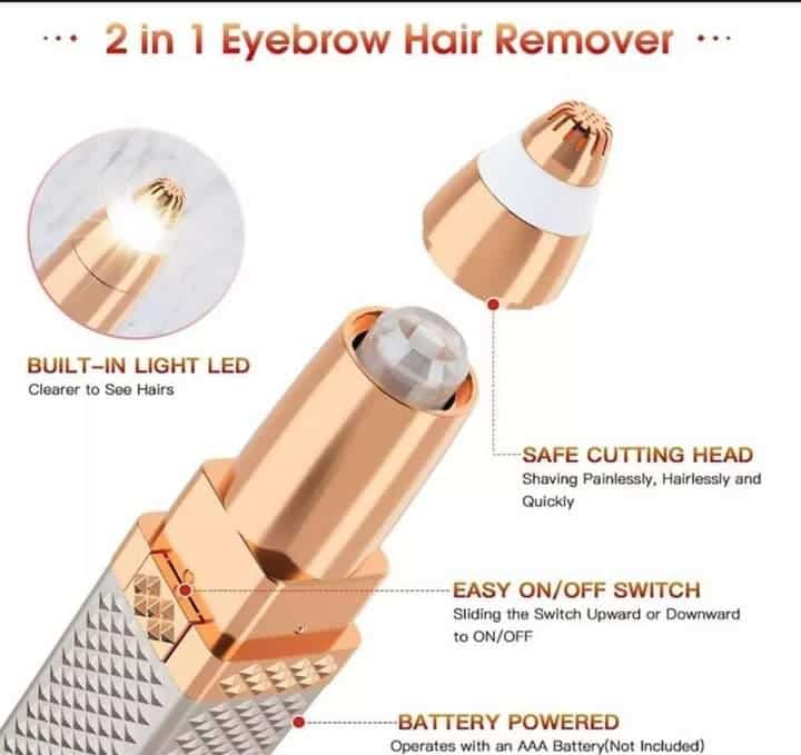 2 in 1 eyebrow hair remover