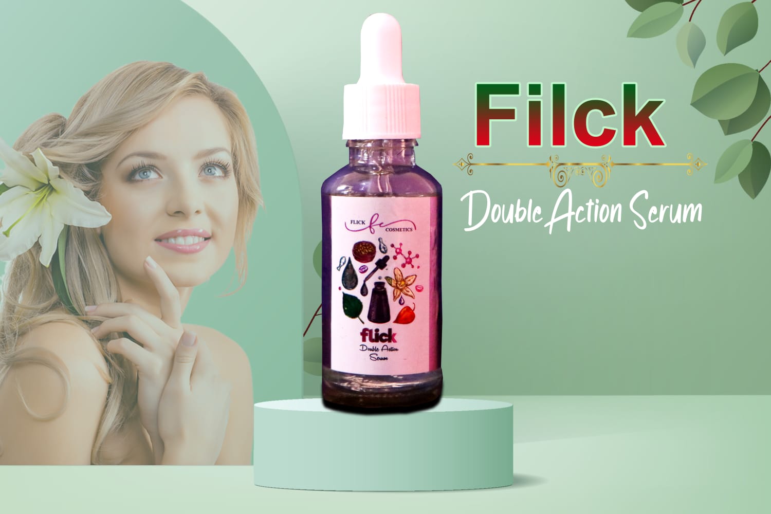 Flick double action serum