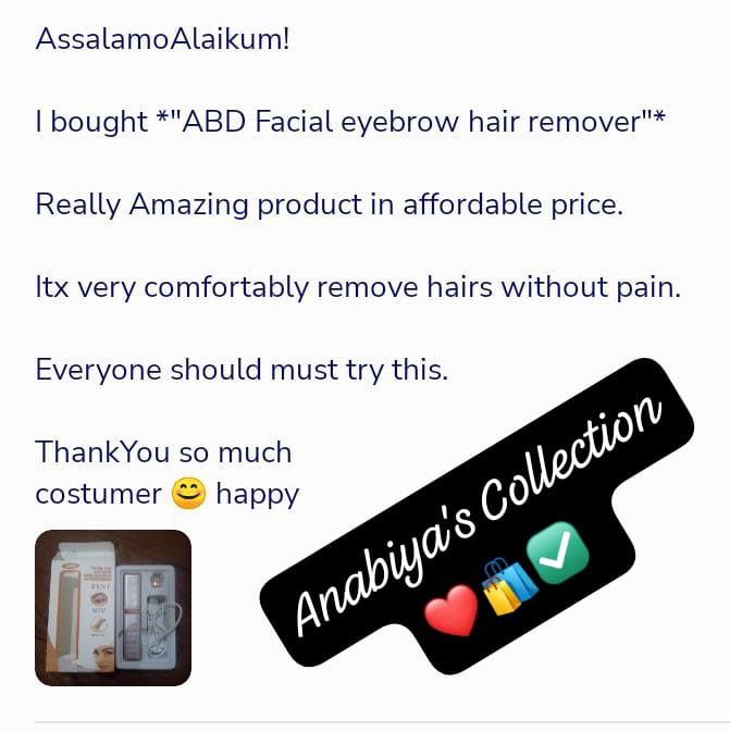 2 In 1 eyebrows trimmer & facial hair removal machine