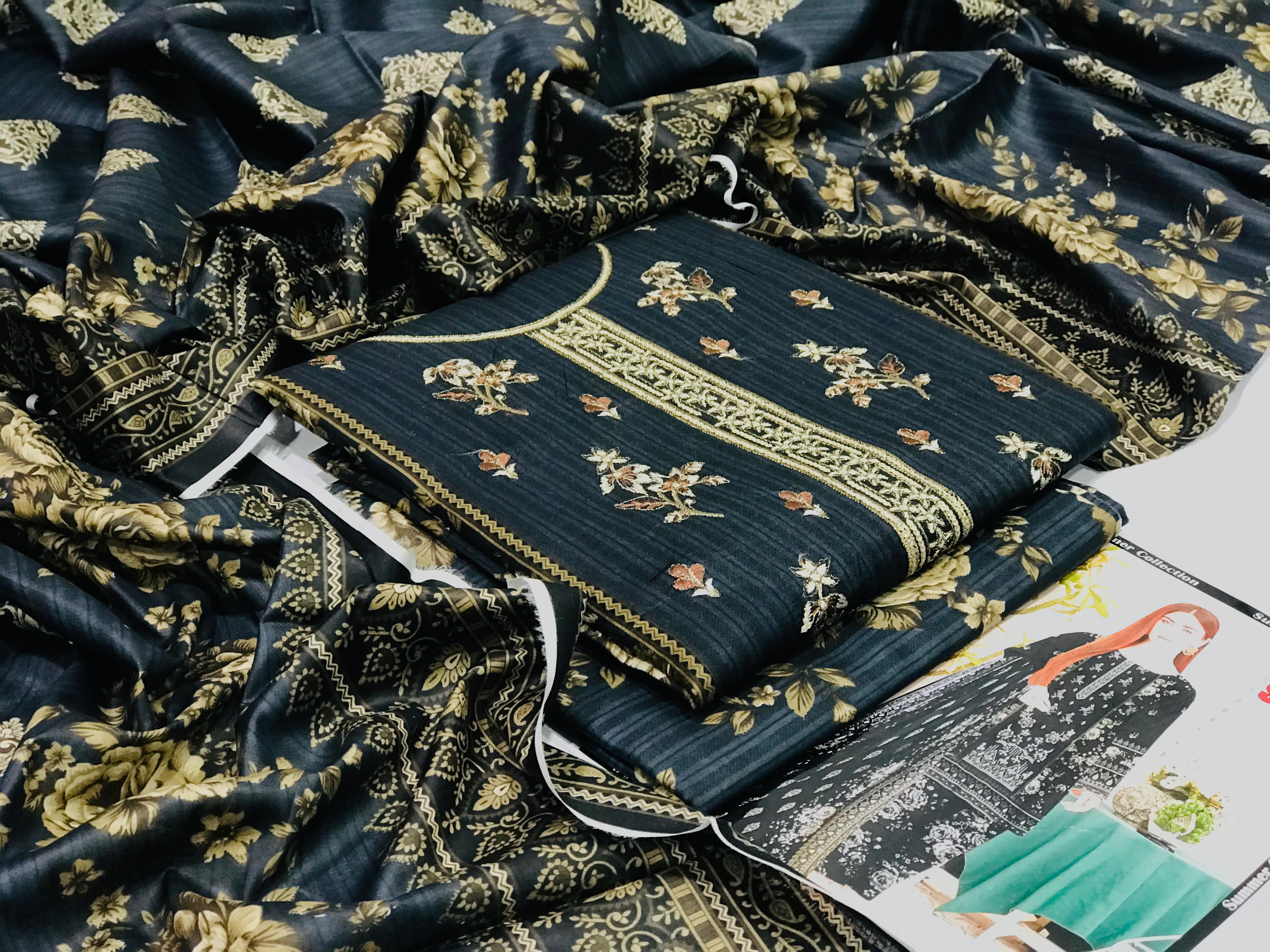 Embroidered Lawn 3pc