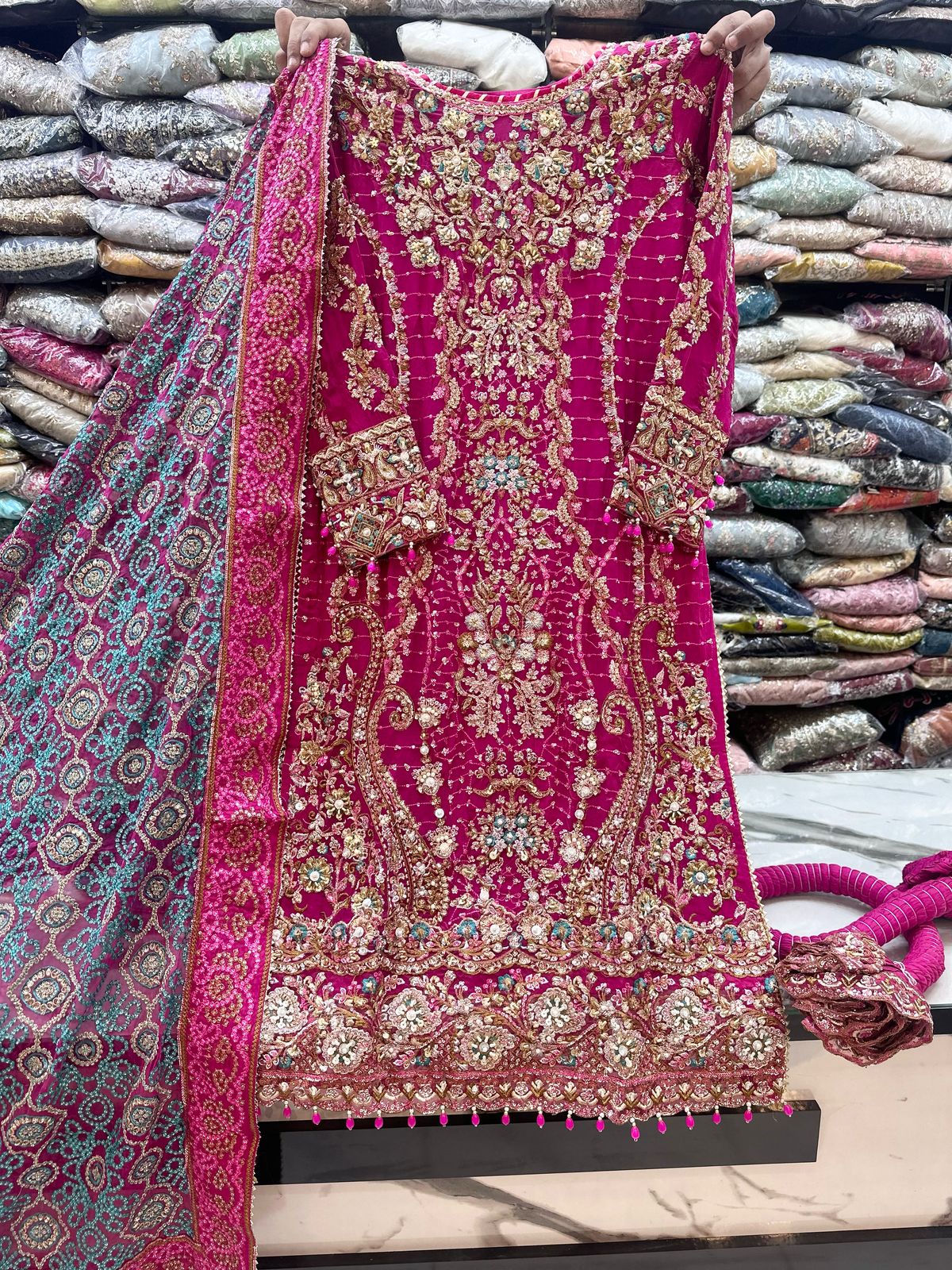 Wedding Luxury Chiffon Stitch 3pc