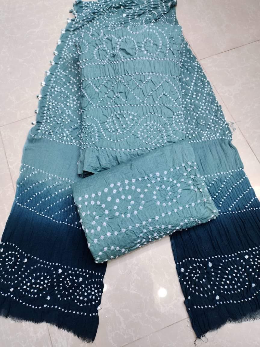Crinkle Chiffon Chunri 2pc 1