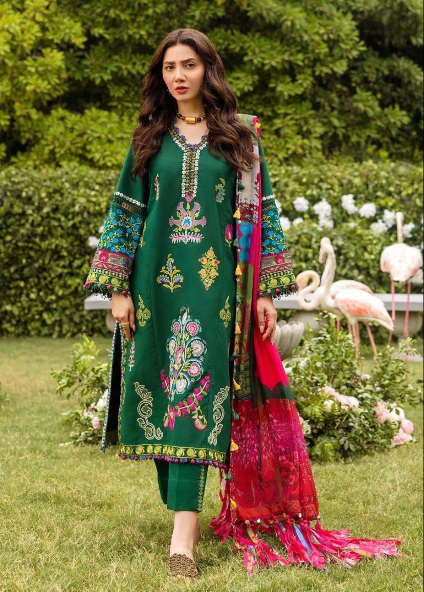 Mix Brand Replicas 3pc Embroidered