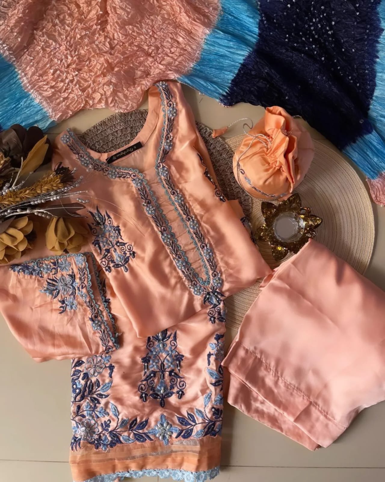 Anmol Silk Stitch 3pc by Mafaz
