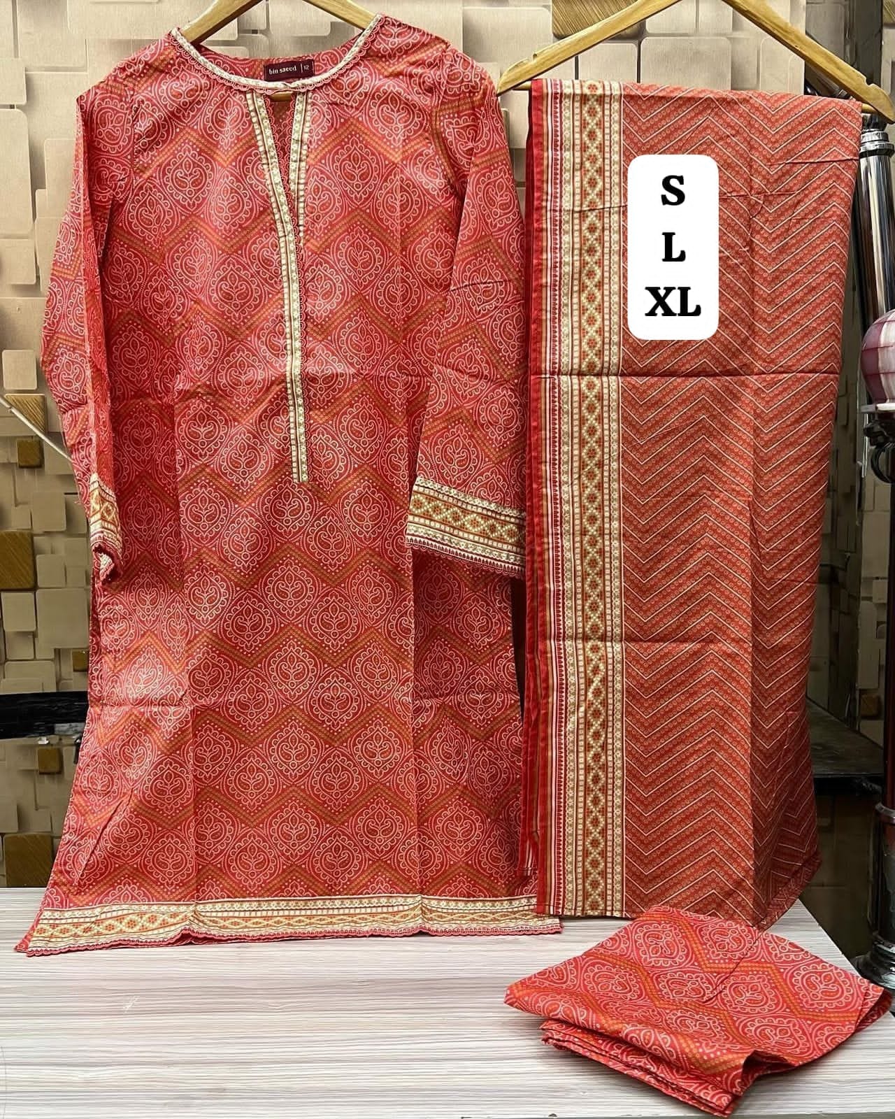 Bin Saeed Lawn 3pc Stitch 1