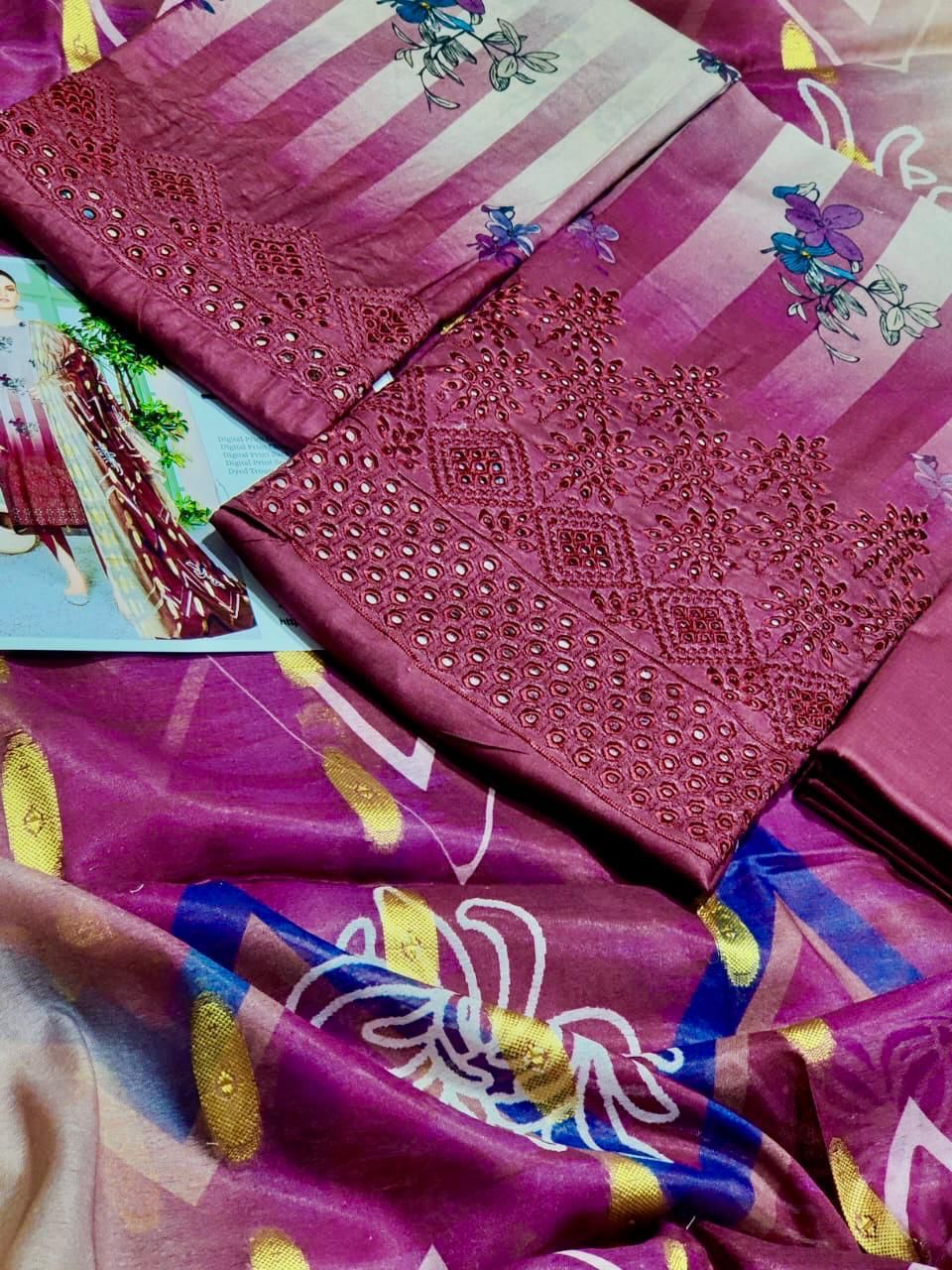 3 PC chicken kari lawn dress