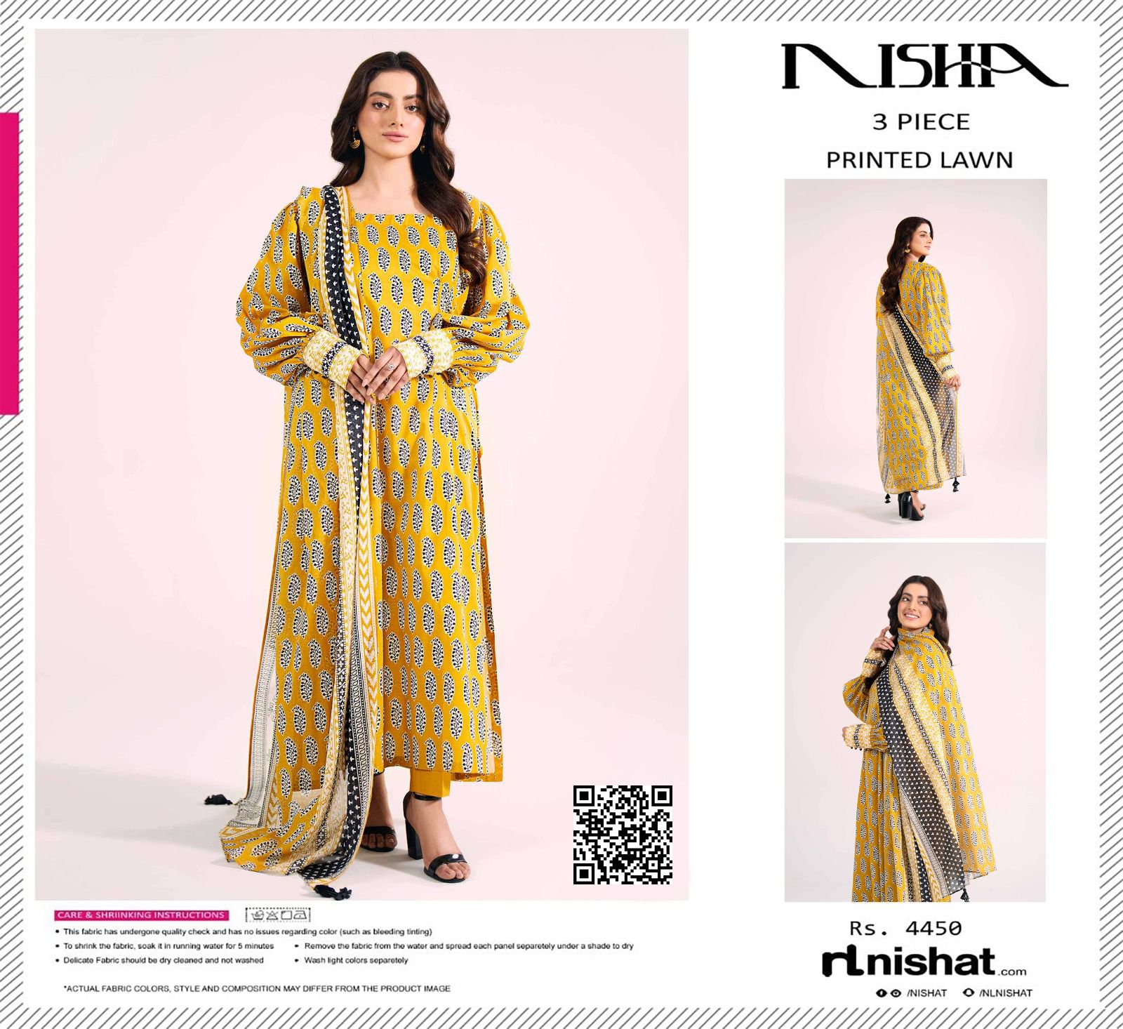 Nishat Lawn 3pc