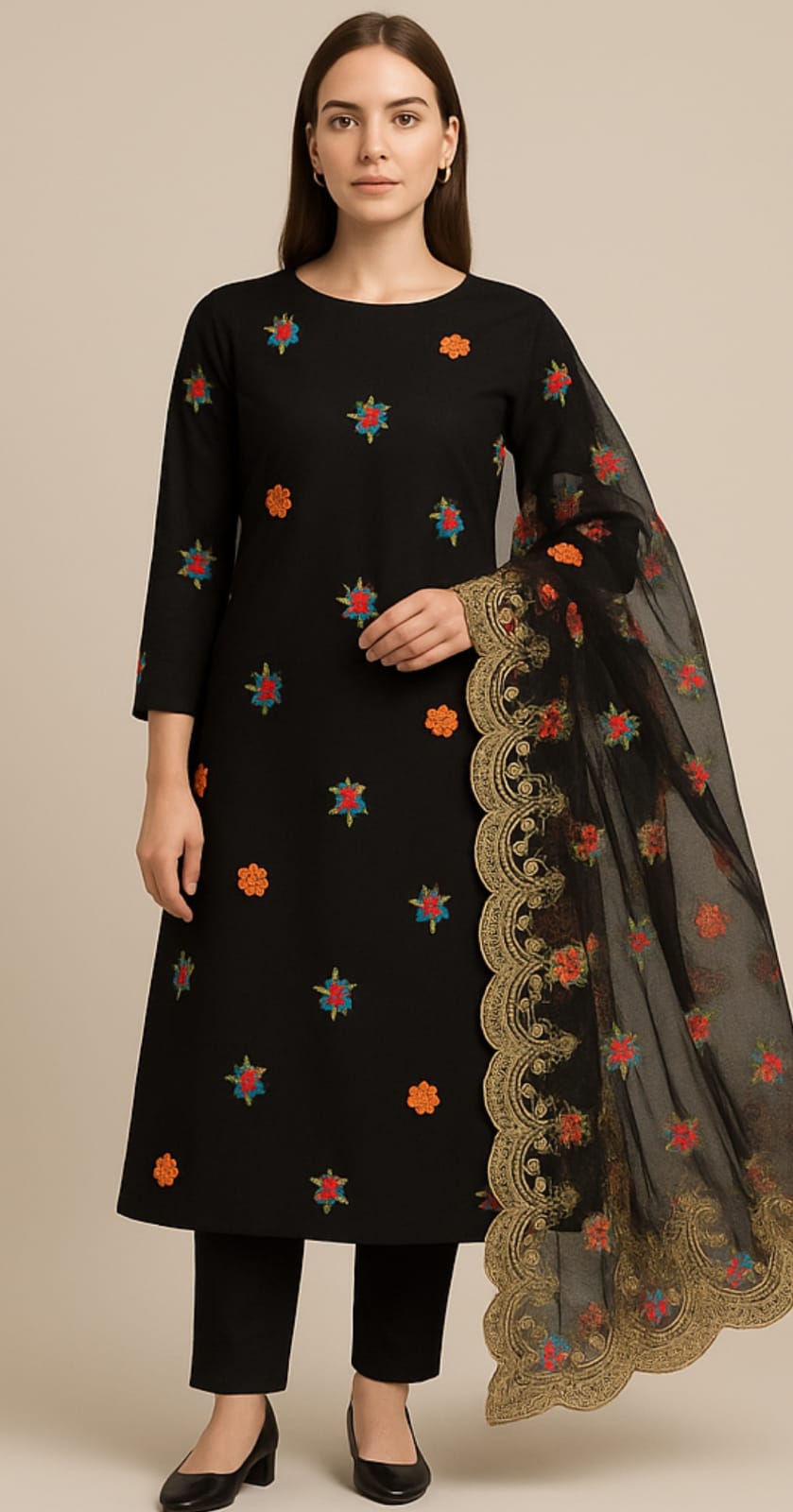 Computer Embroidery Lawn 3pc