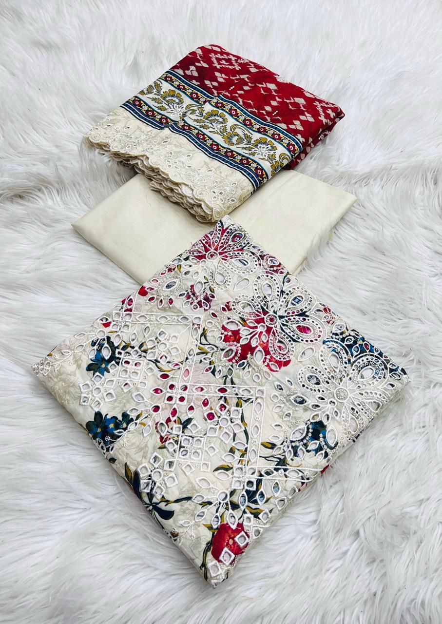 💯 Original Riwayat Cutwork 3pc Lawn