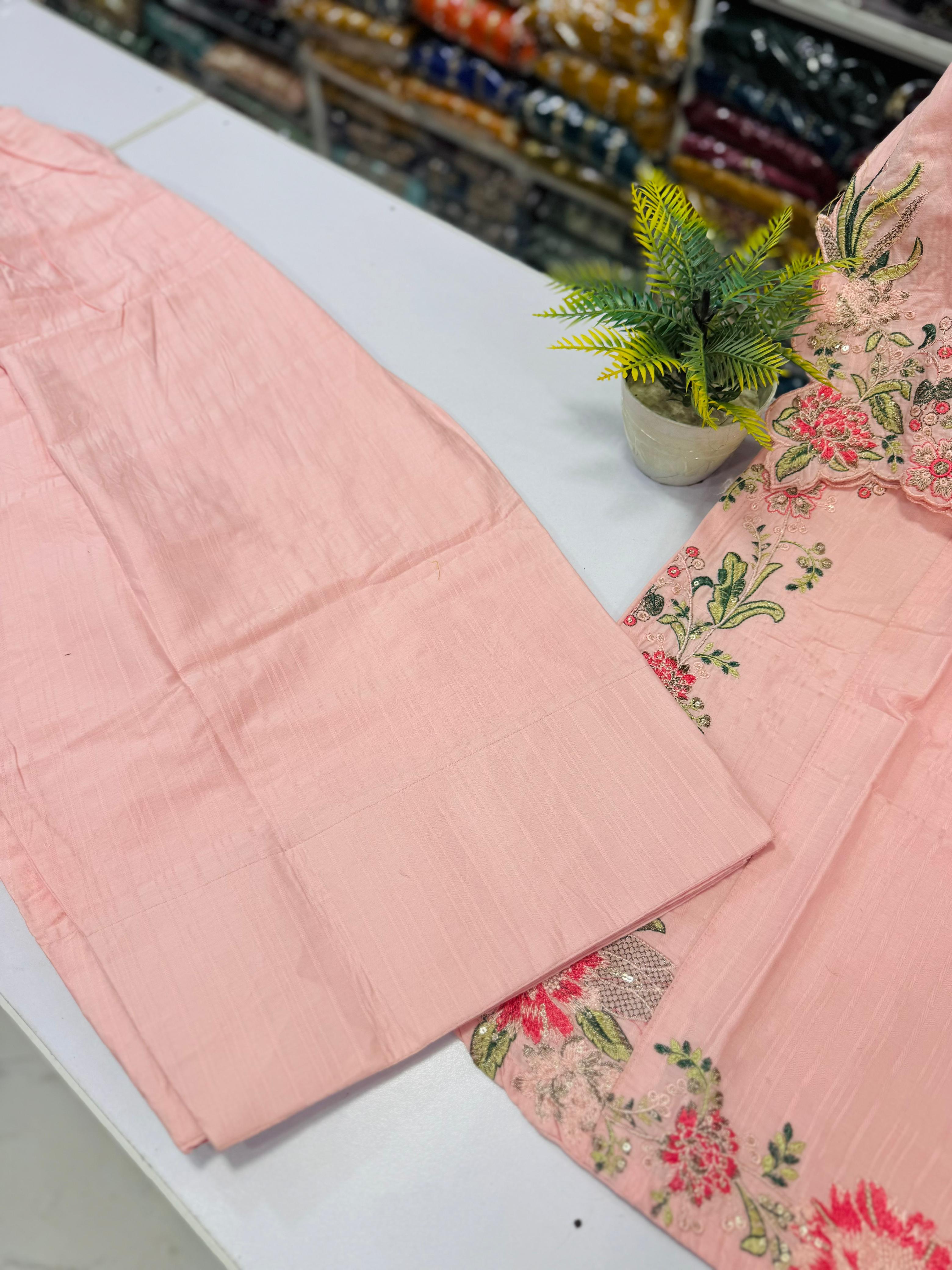 Cotton Stitch 3pc With Farshi Shalwar