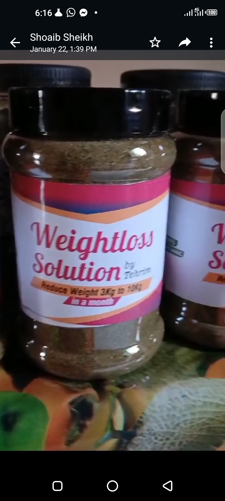 Organic Weight Loss Solution