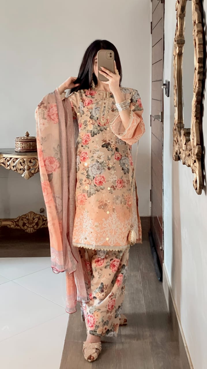💯 Original Rang De Luxury Stitch 3pc Dress 👗